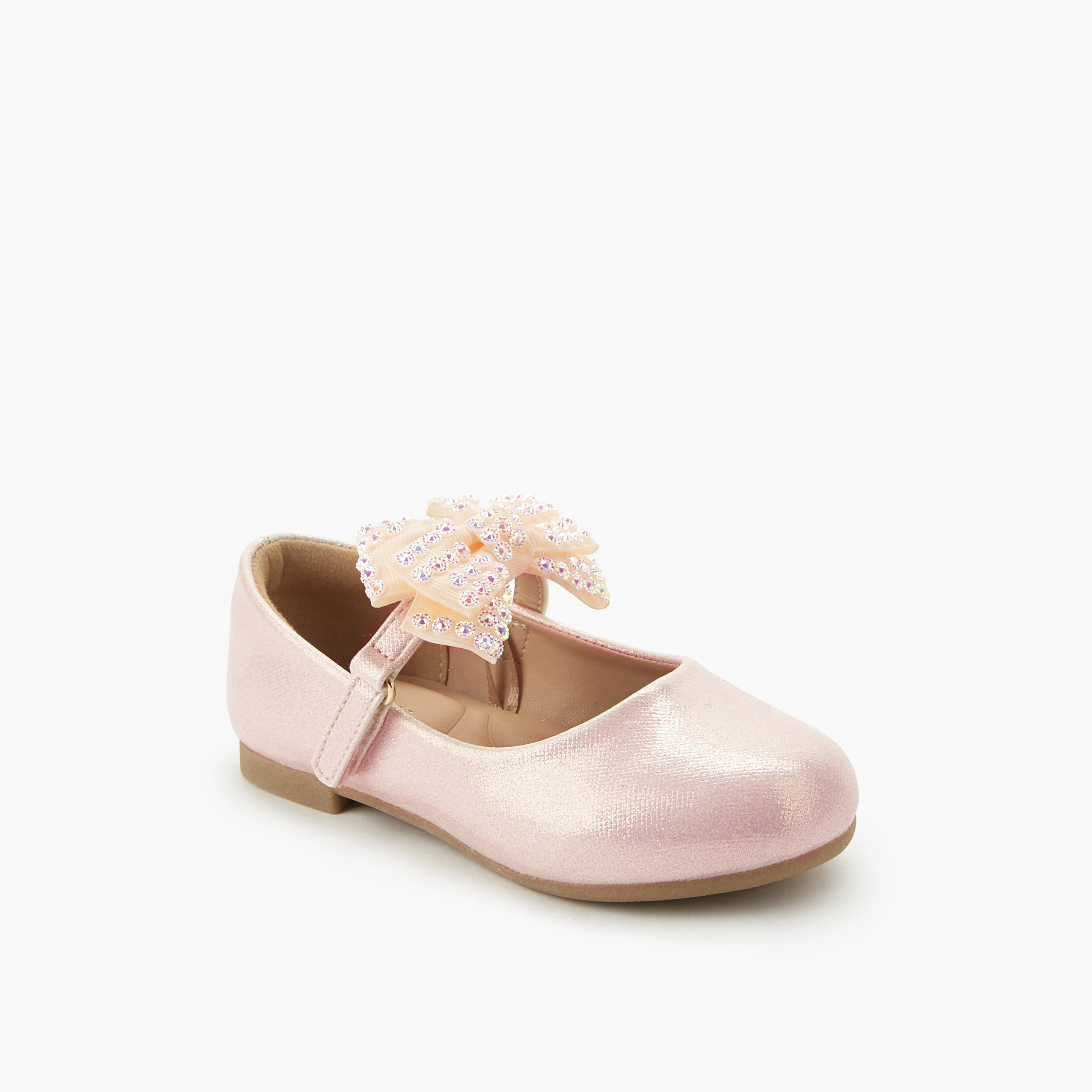 حذاء باليرينا بشريط لاصق للبنات من جونيورز-girls-shoes-maryjanes-image-2