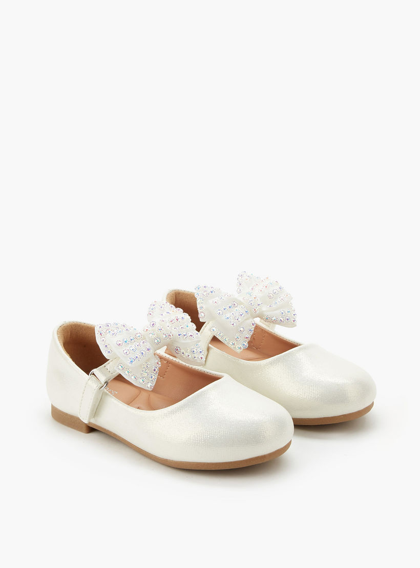 حذاء باليرينا بشريط لاصق للبنات من جونيورز-girls-shoes-maryjanes-image-1