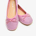 Little Missy Embellished Round Toe Ballerina Shoes with Bow Accent-Girl%27s Ballerinas-thumbnailMobile-3