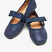 Little Missy Solid Round Toe Ballerina Shoes with Bow Accent-Girl%27s Ballerinas-thumbnailMobile-3