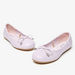 Little Missy Quilted Slip-On Round Toe Ballerina Shoes with Bow Applique-Girl%27s Ballerinas-thumbnail-4