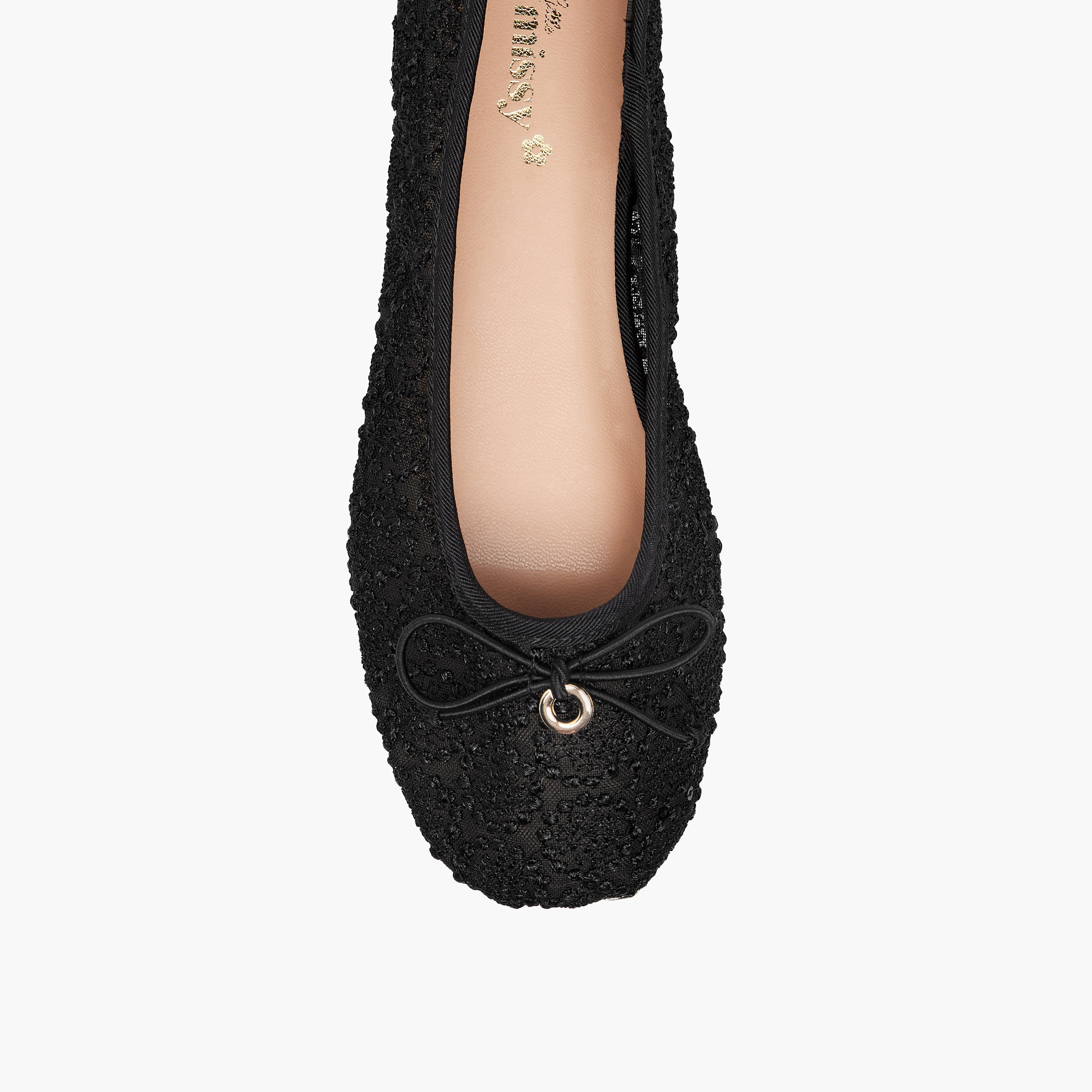حذاء باليرينا مطرز بفيونكة من ليتل ميسي-girls-shoes-ballerinas-image-4