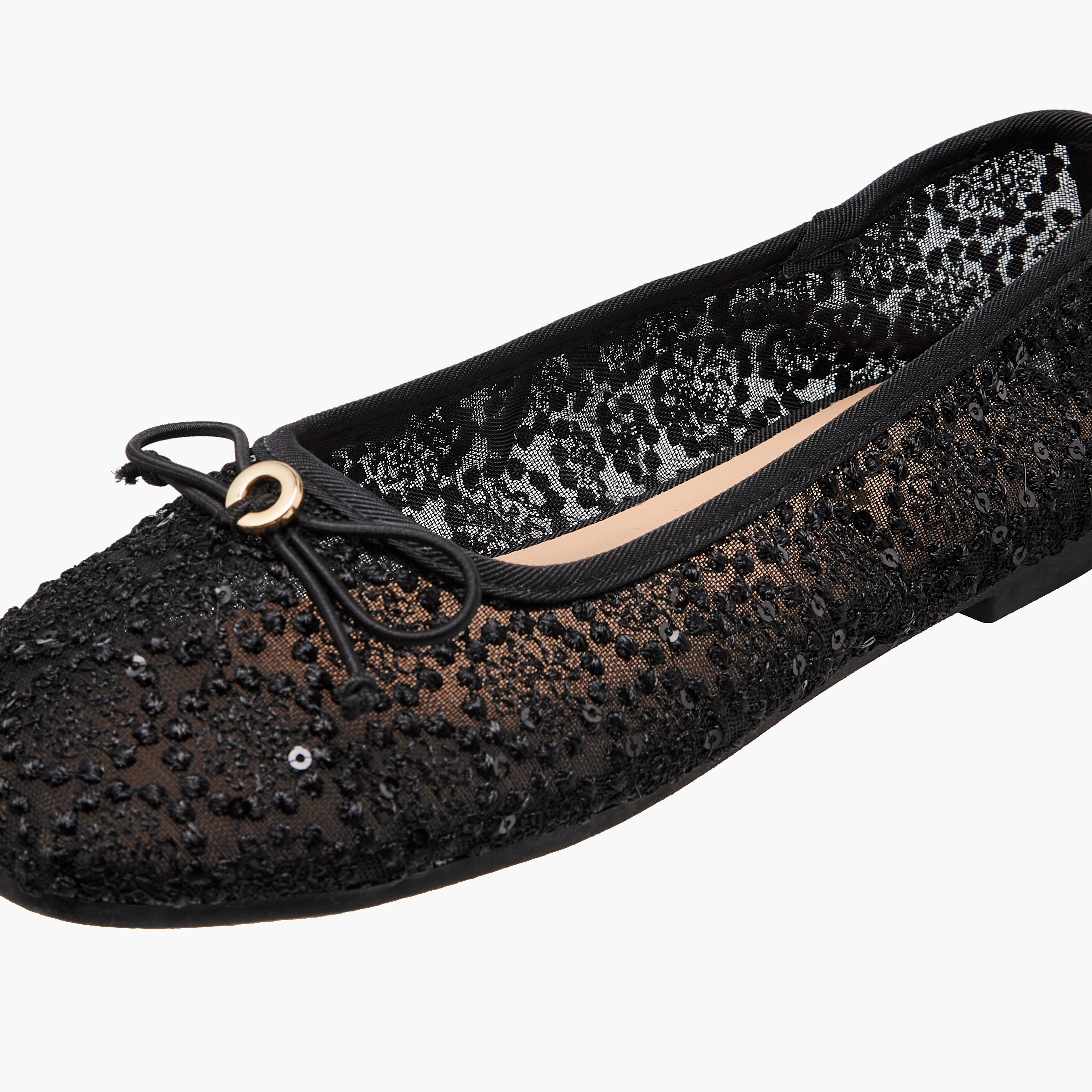حذاء باليرينا مطرز بفيونكة من ليتل ميسي-girls-shoes-ballerinas-image-6