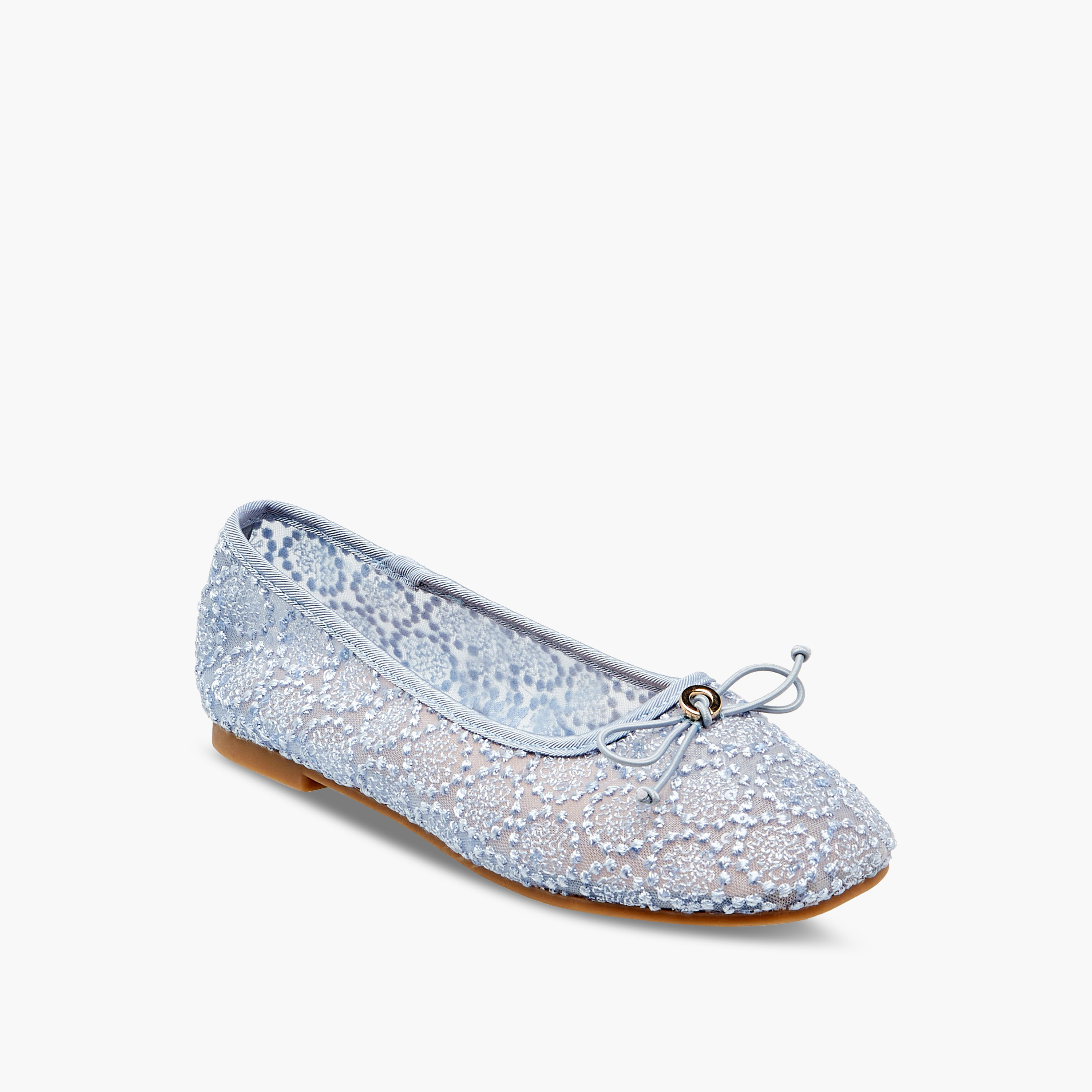 حذاء باليرينا مطرز بفيونكة من ليتل ميسي-girls-shoes-ballerinas-image-2