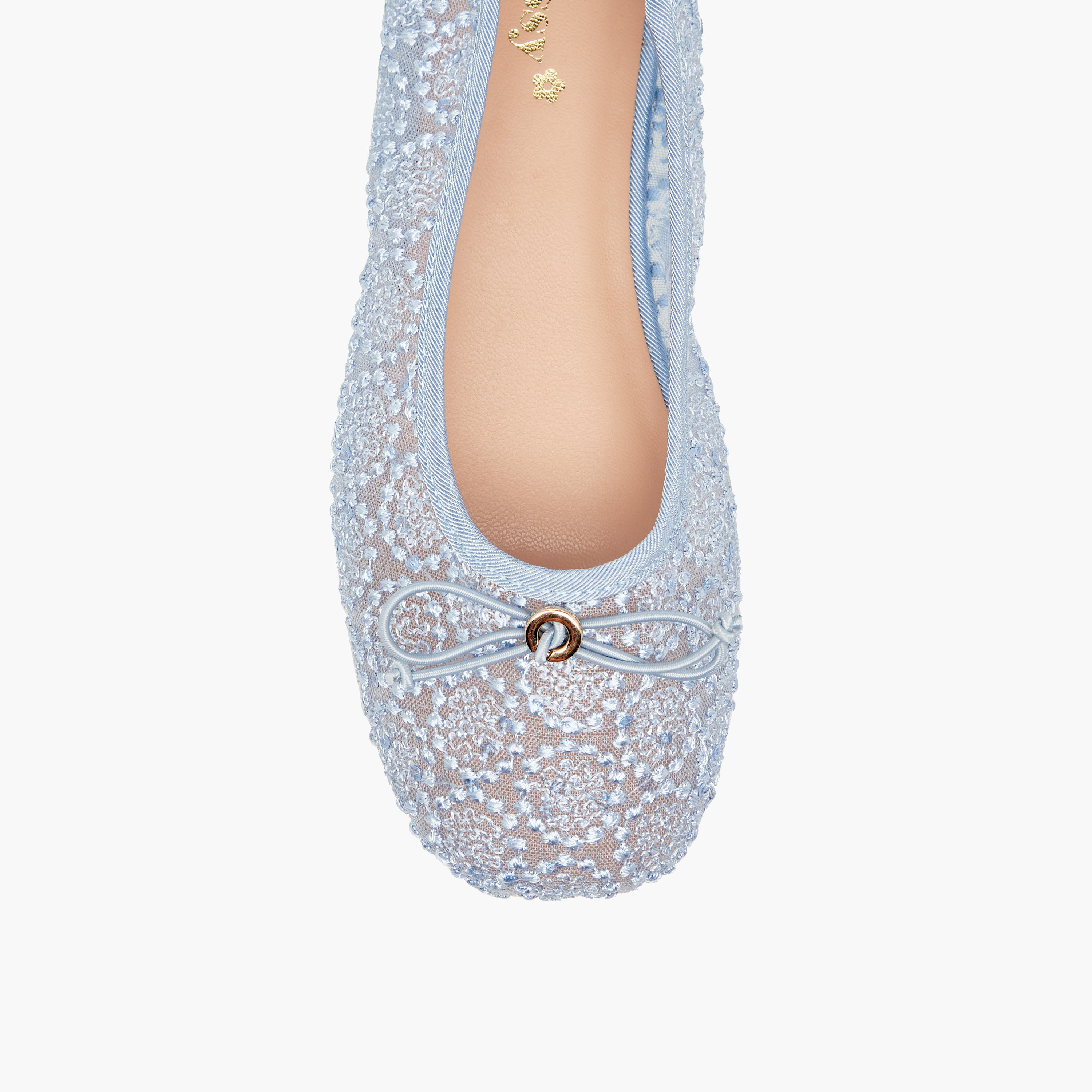 حذاء باليرينا مطرز بفيونكة من ليتل ميسي-girls-shoes-ballerinas-image-4
