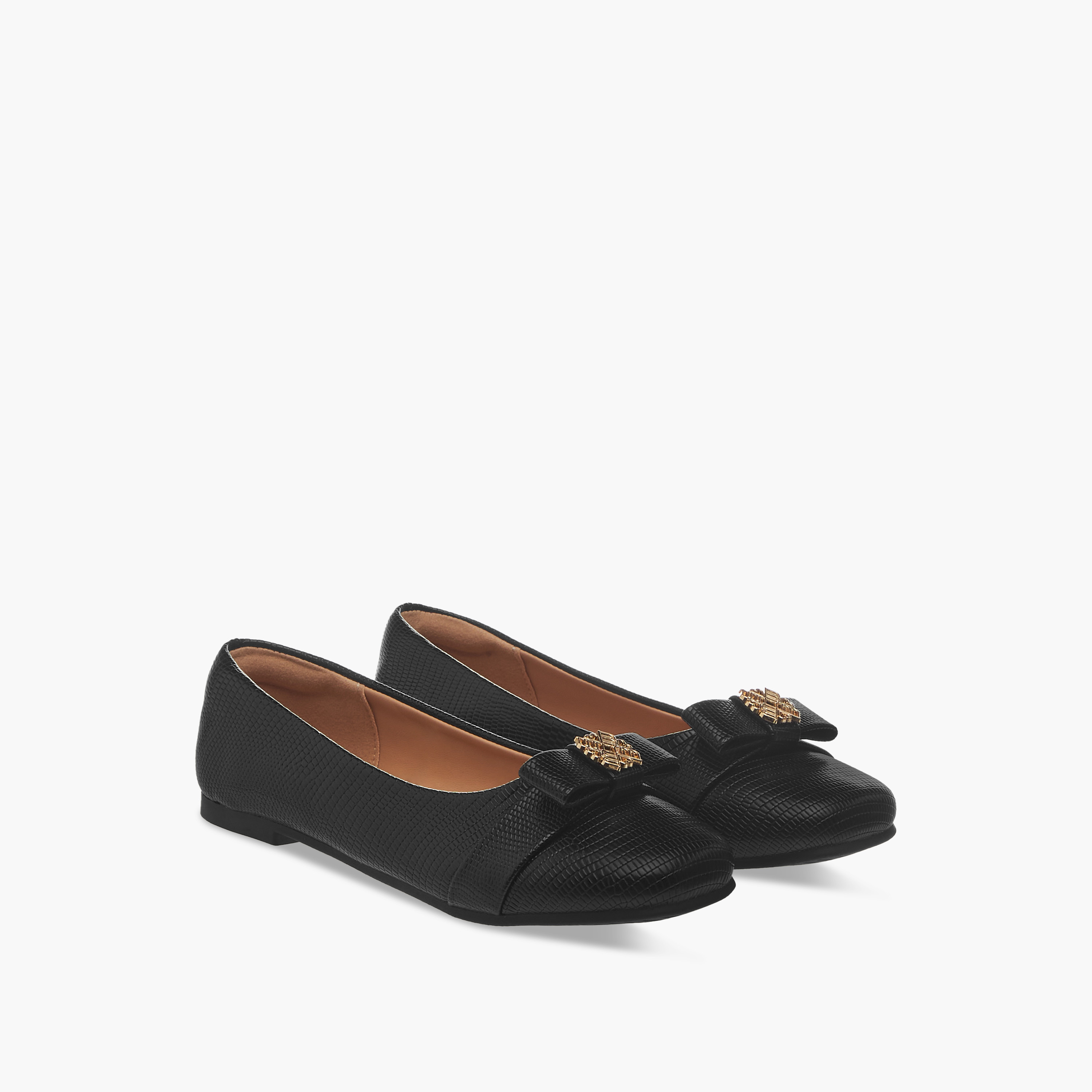 حذاء باليرينا سهل الارتداء بزينة معدنية من ليتل ميسي-girls-shoes-ballerinas-image-1