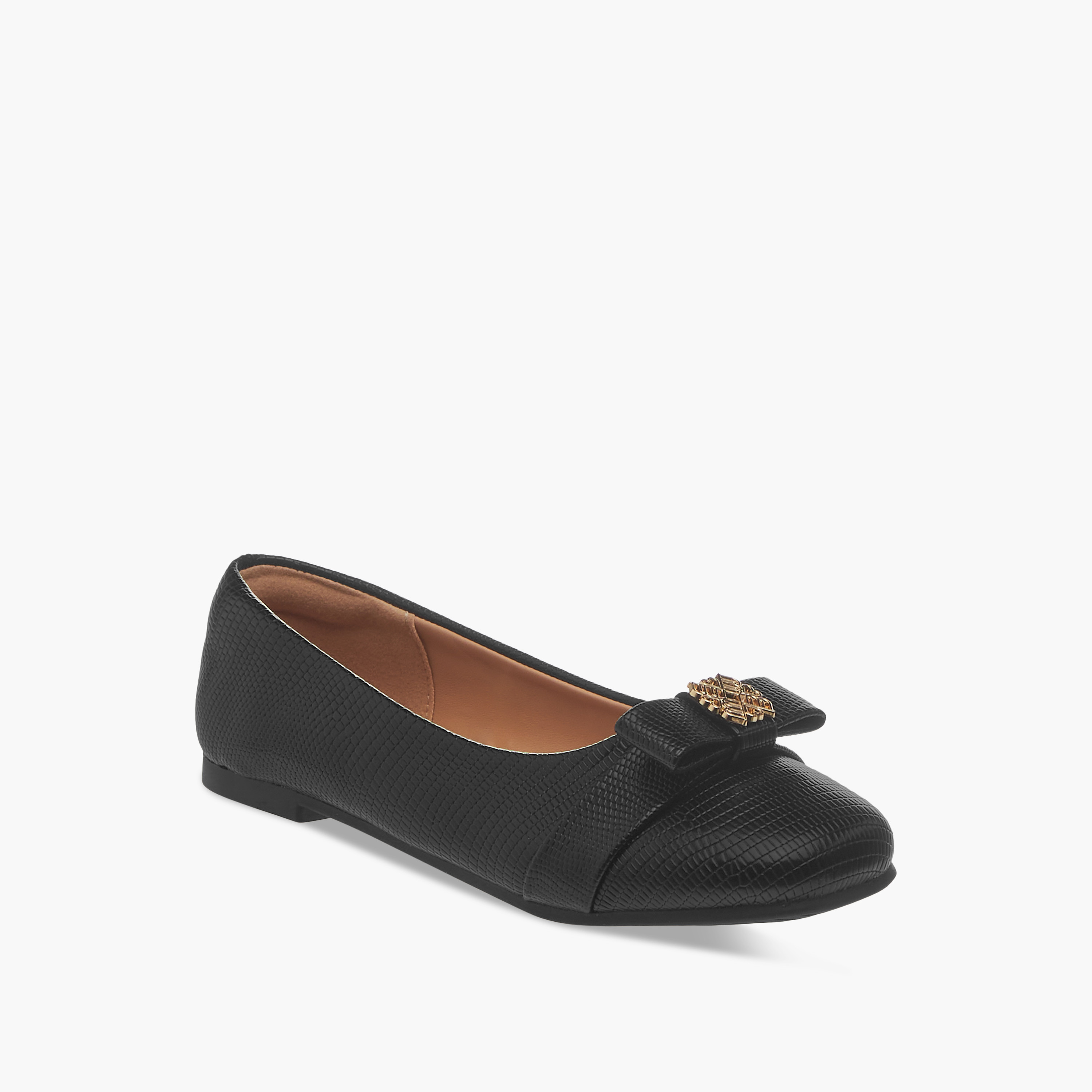 حذاء باليرينا سهل الارتداء بزينة معدنية من ليتل ميسي-girls-shoes-ballerinas-image-2