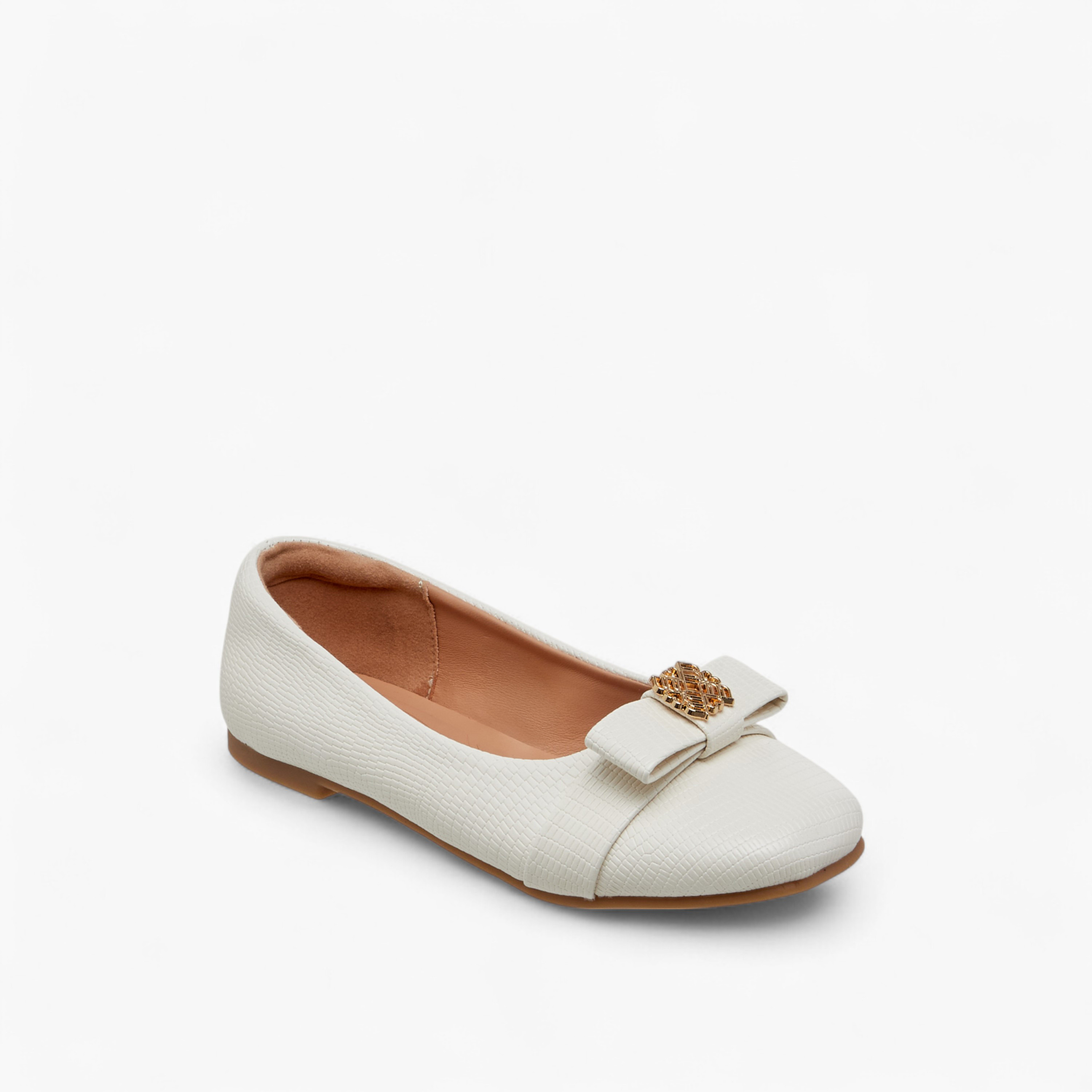 حذاء باليرينا سهل الارتداء بزينة معدنية من ليتل ميسي-girls-shoes-ballerinas-image-2