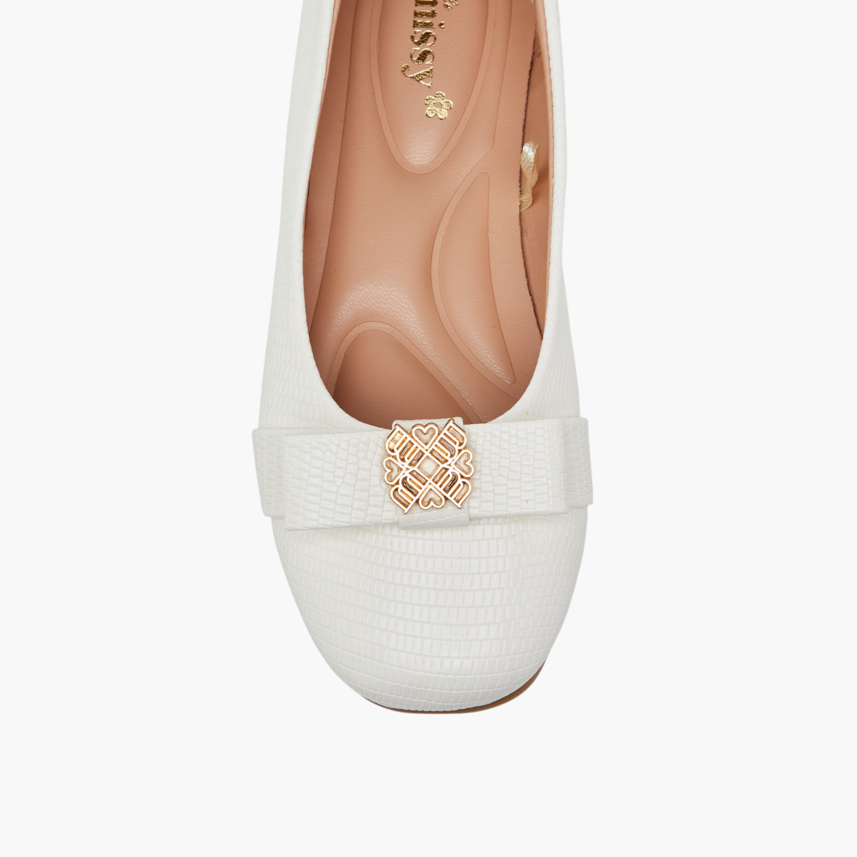 حذاء باليرينا سهل الارتداء بزينة معدنية من ليتل ميسي-girls-shoes-ballerinas-image-4