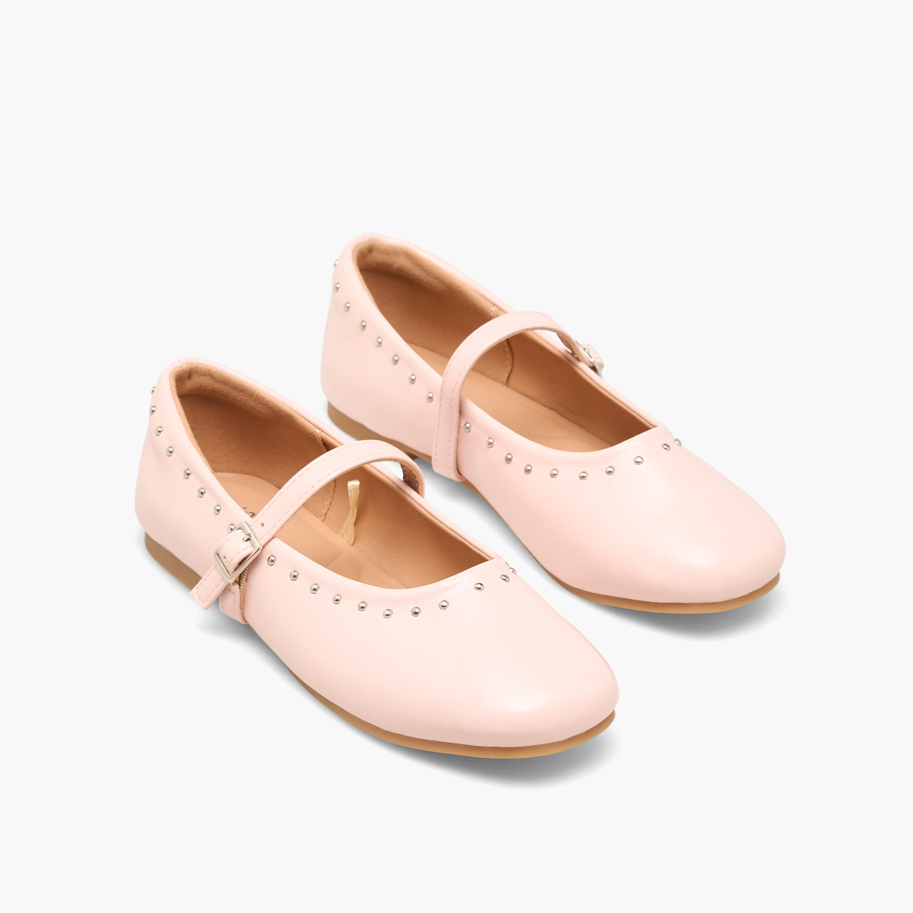 حذاء ماري جين مزين للبنات من جونيورز-girls-shoes-maryjanes-image-1