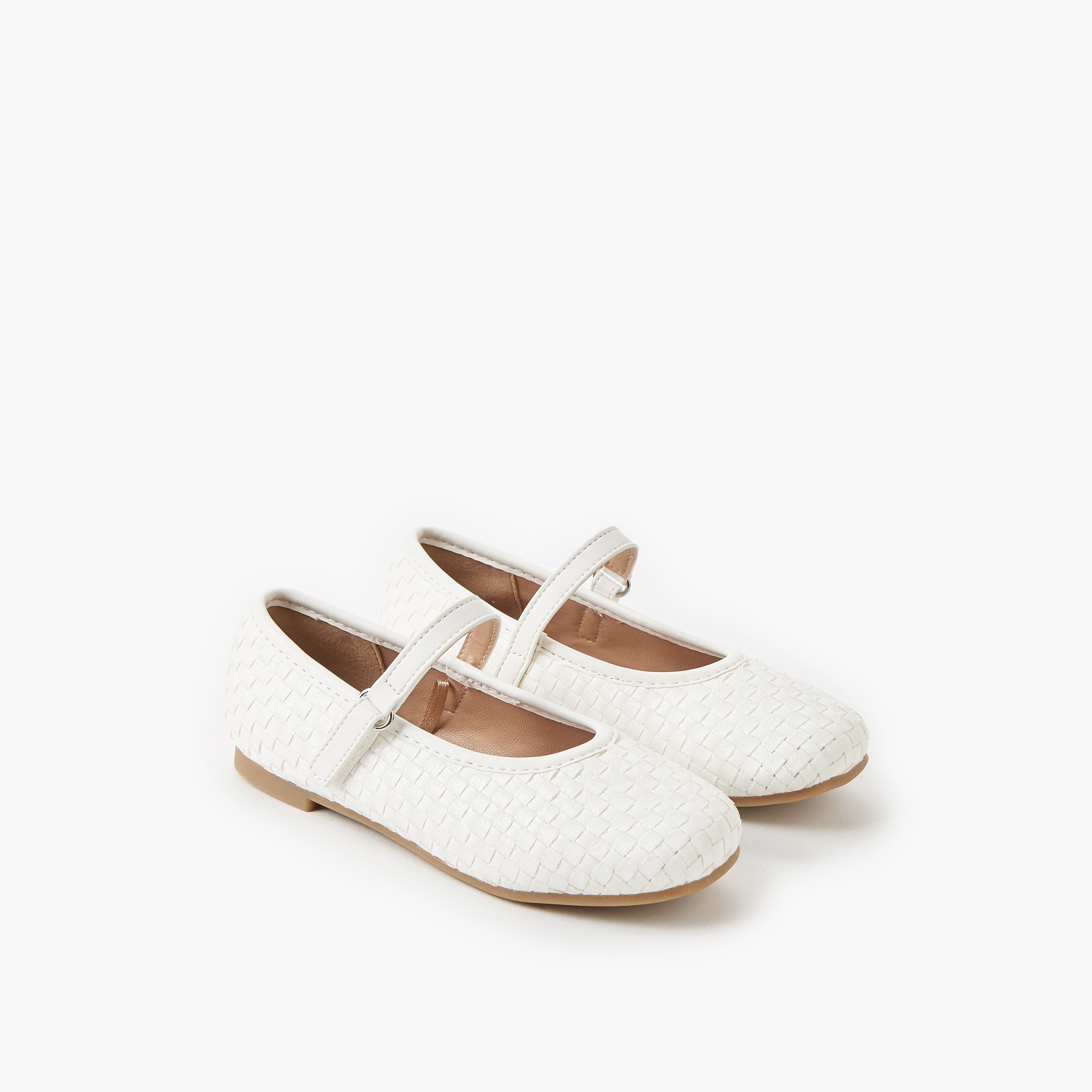 حذاء باليرينا بشريط إغلاق لاصق للبنات من جونيورز-girls-shoes-maryjanes-image-1