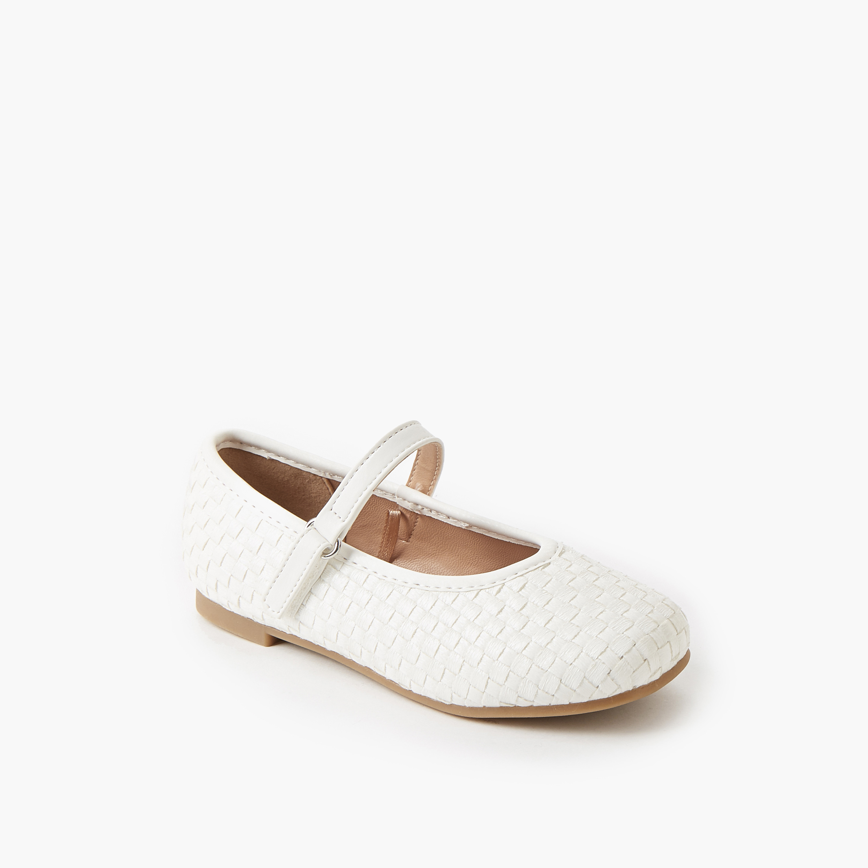 حذاء باليرينا بشريط إغلاق لاصق للبنات من جونيورز-girls-shoes-maryjanes-image-2