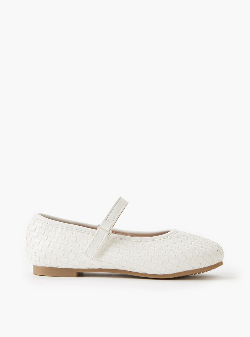 حذاء باليرينا بشريط إغلاق لاصق للبنات من جونيورز-girls-shoes-maryjanes-image-3