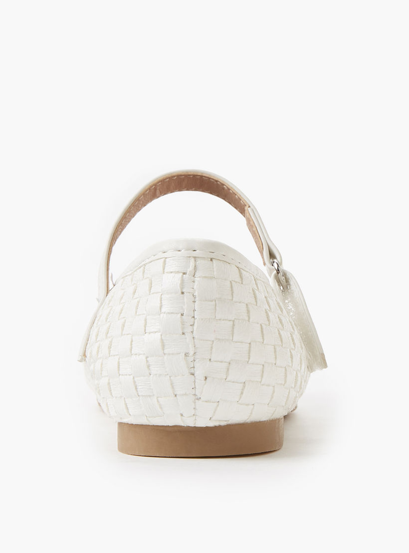 حذاء باليرينا بشريط إغلاق لاصق للبنات من جونيورز-girls-shoes-maryjanes-image-4