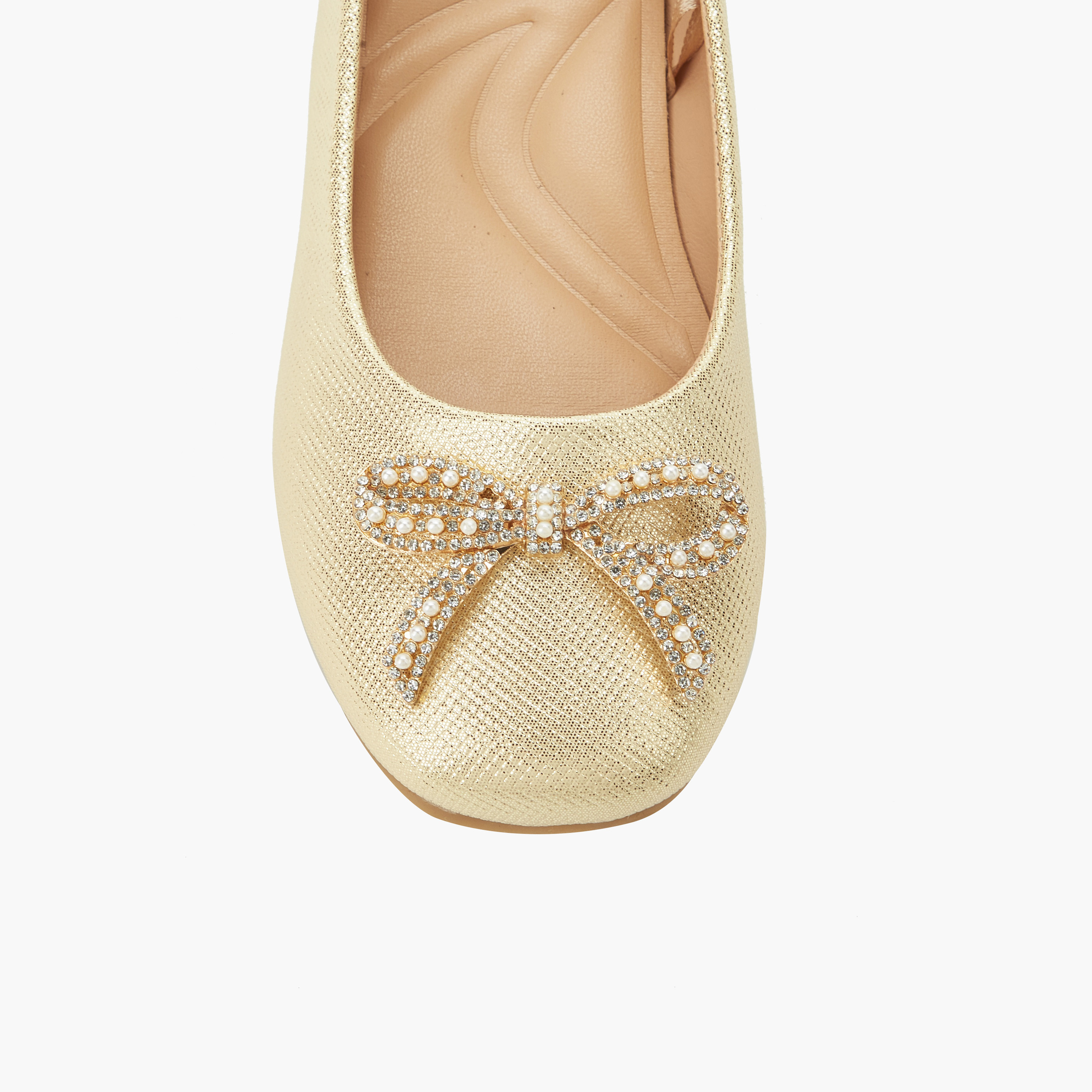 Celeste Girls Bow Embellished Ballerina Shoes-girls-shoes-ballerinas-image-5