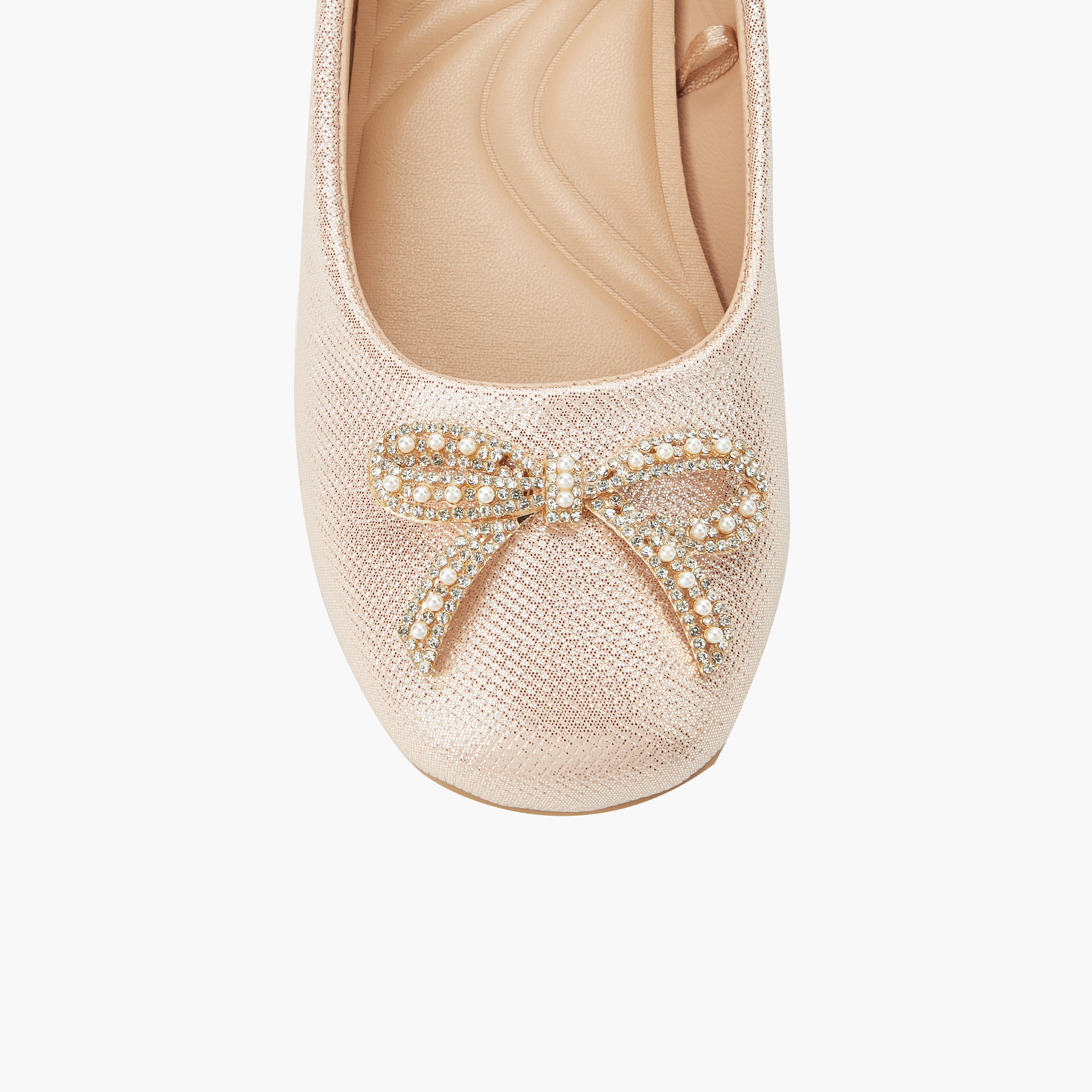 Celeste Girls Bow Embellished Ballerina Shoes-girls-shoes-ballerinas-image-5