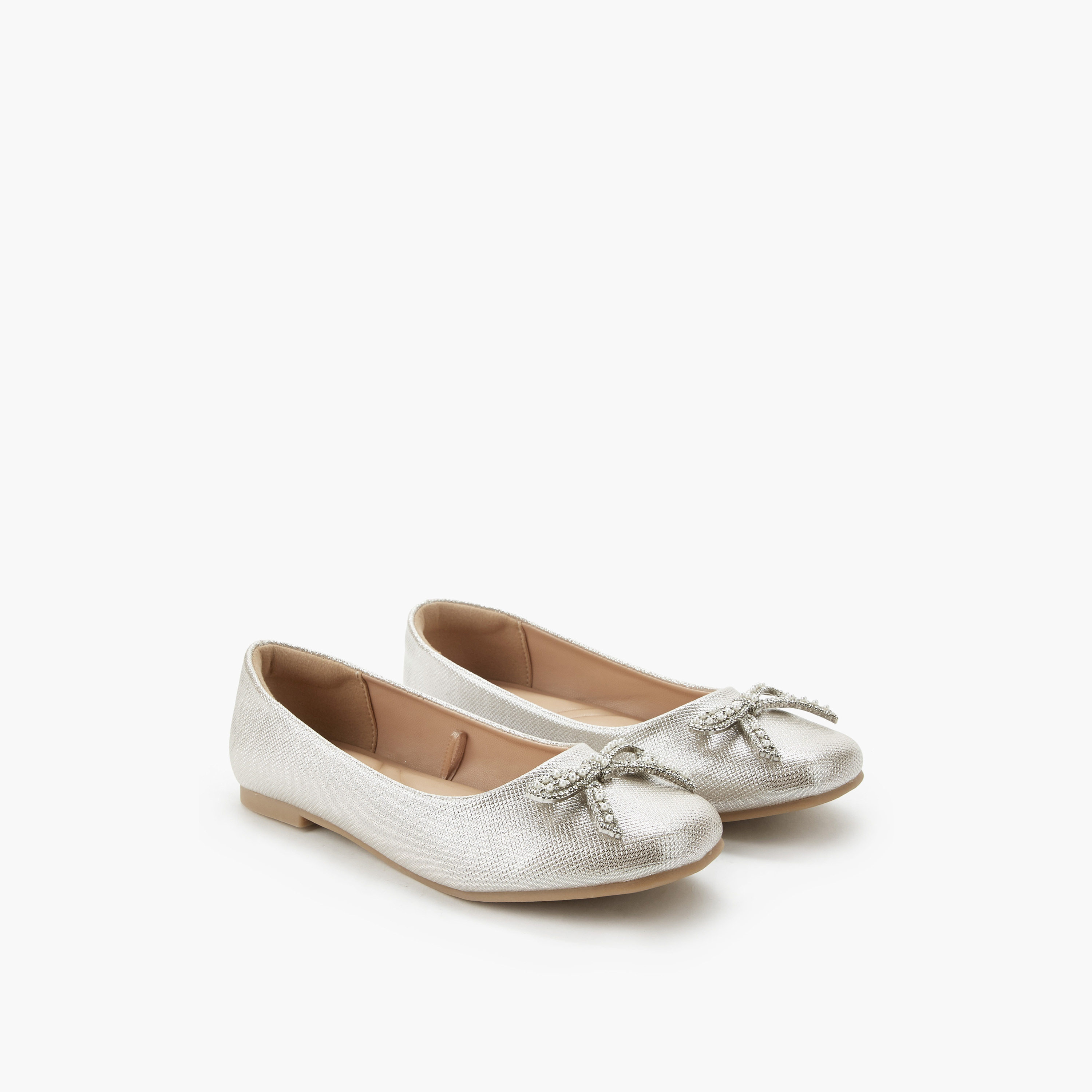 حذاء باليرينا مزين بفيونكة للبنات من سيليست-girls-shoes-ballerinas-image-1