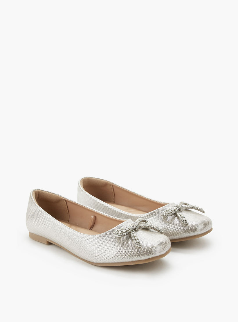 حذاء باليرينا مزين بفيونكة للبنات من سيليست-girls-shoes-ballerinas-image-1