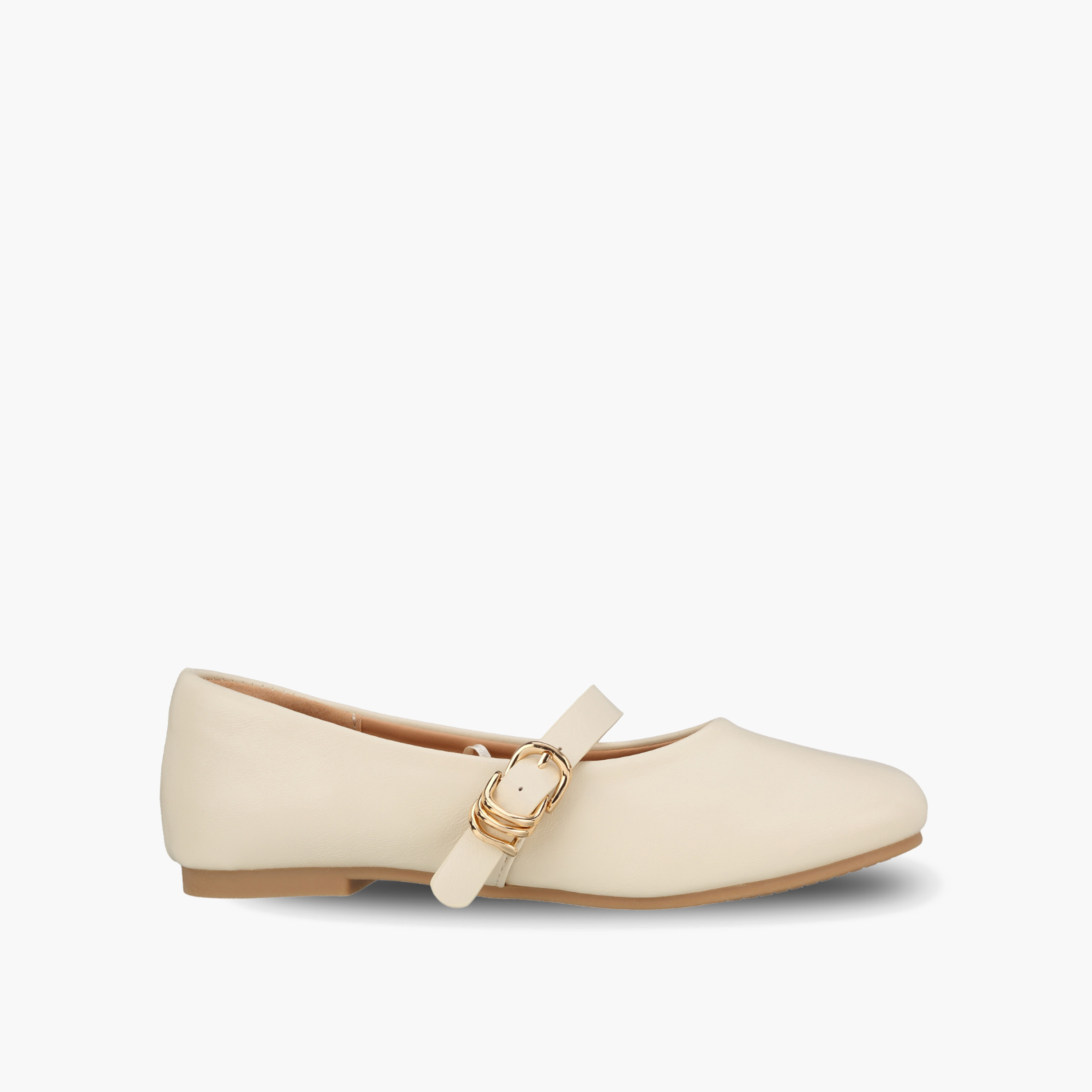 Little Missy Girls Textured Mary Jane Shoes-girls-shoes-ballerinas-image-3