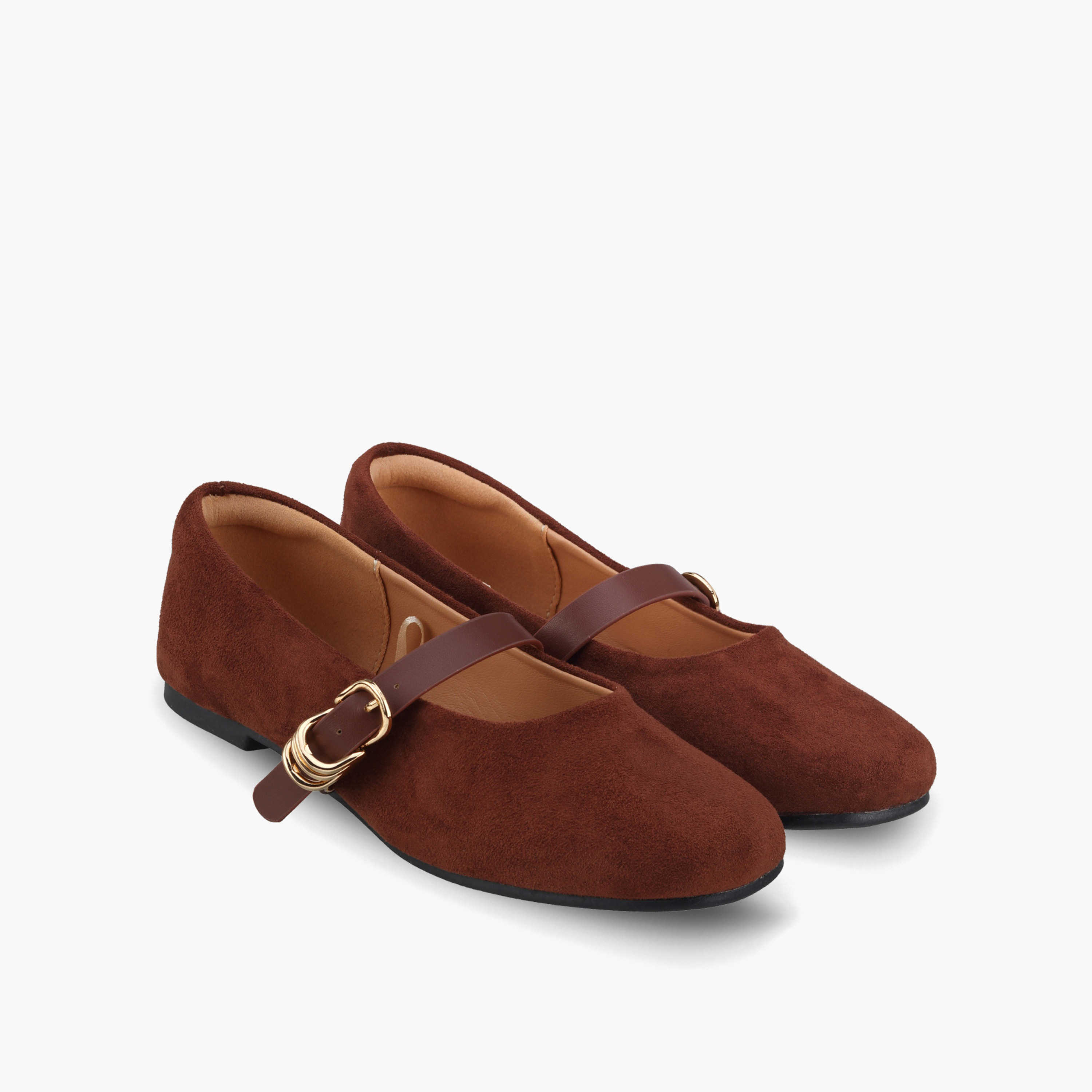 Little Missy Girls Textured Mary Jane Shoes-girls-shoes-ballerinas-image-1