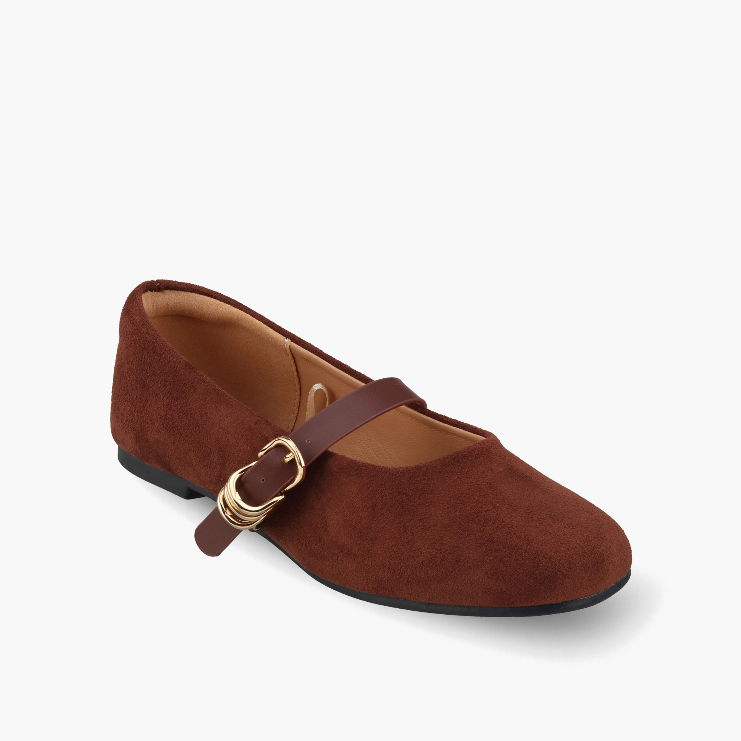 Little Missy Girls Textured Mary Jane Shoes-girls-shoes-ballerinas-image-2