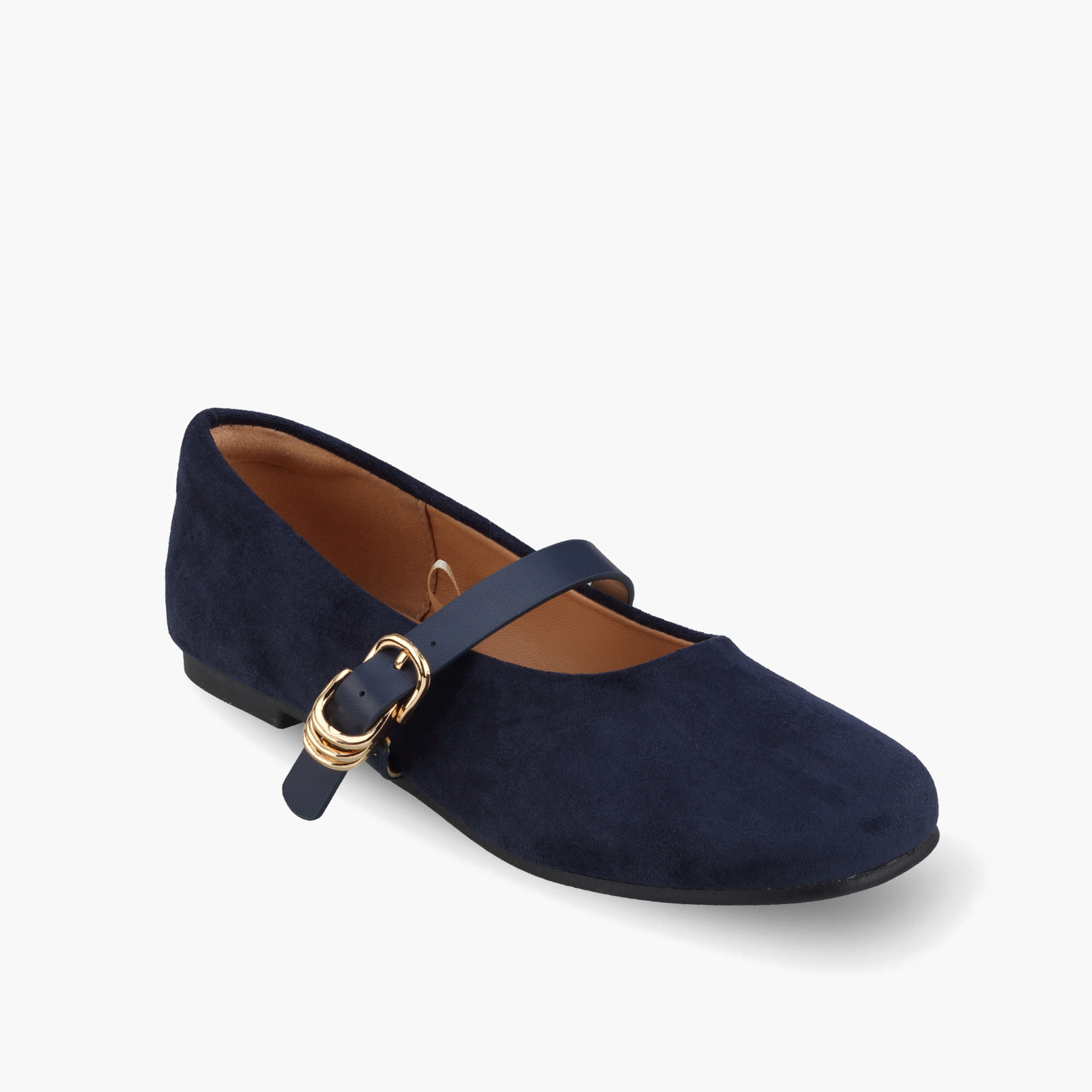 Little Missy Girls Textured Mary Jane Shoes-girls-shoes-ballerinas-image-2