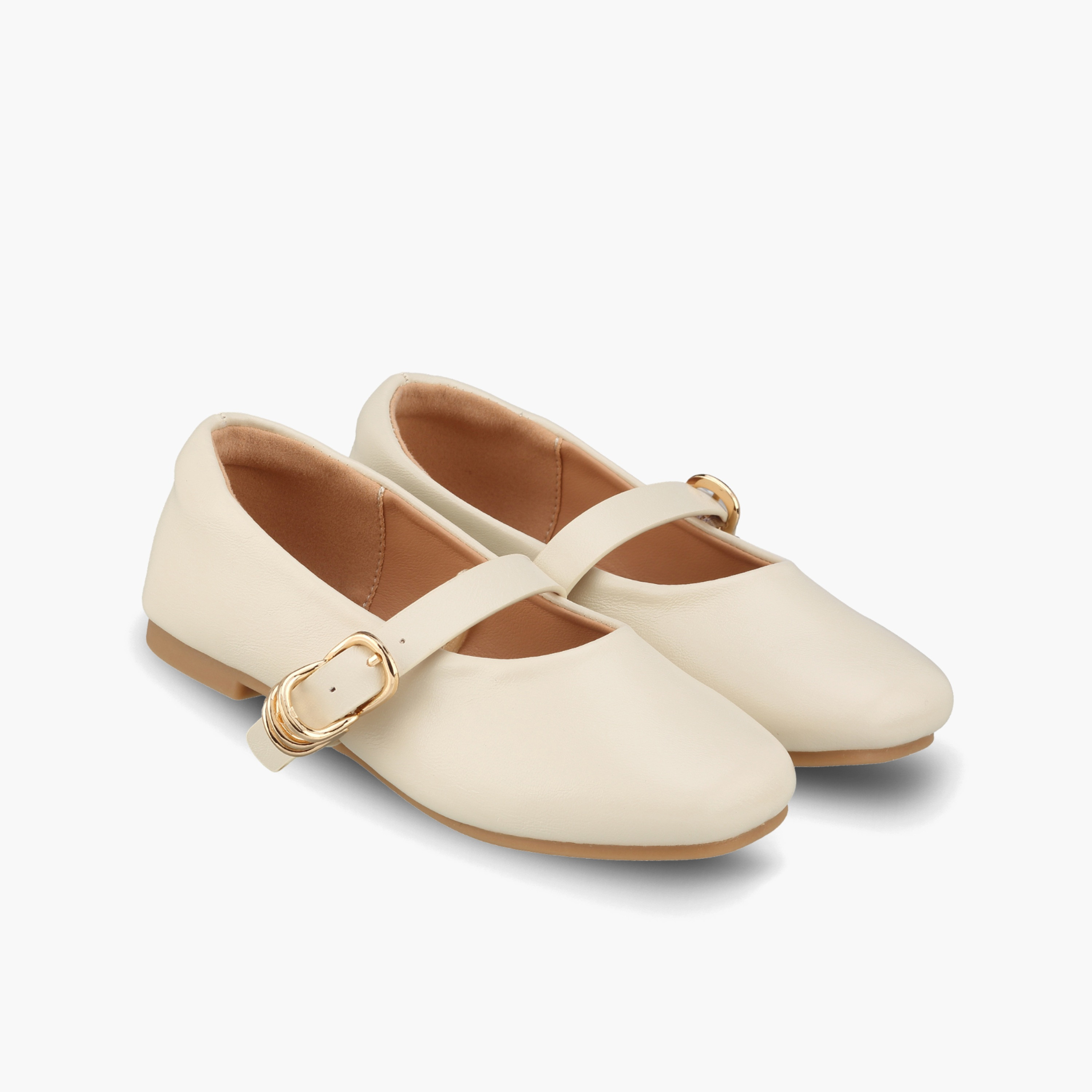 Juniors Girls Textured Mary Jane Shoes-girls-shoes-ballerinas-image-1
