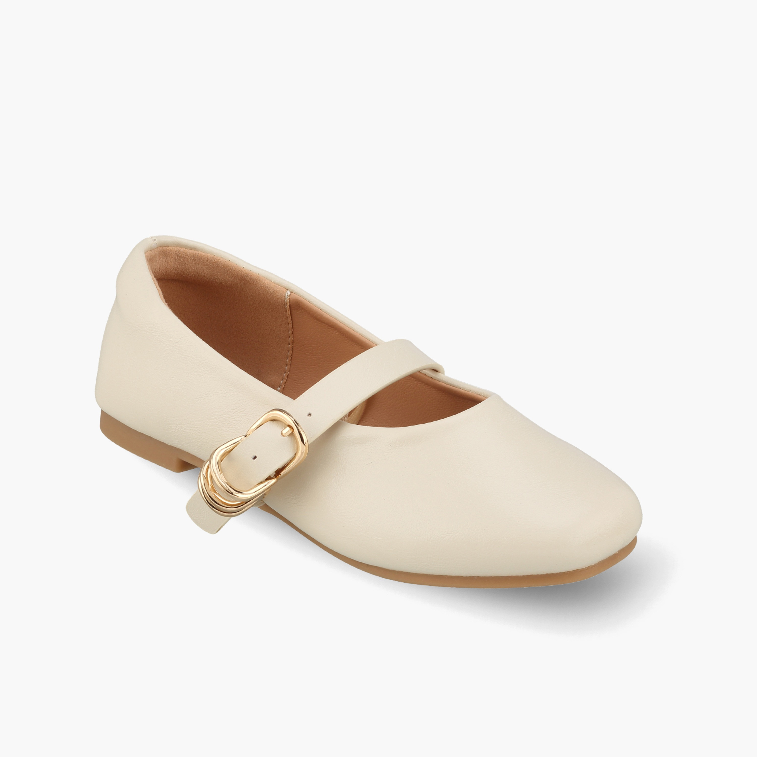 Juniors Girls Textured Mary Jane Shoes-girls-shoes-ballerinas-image-2