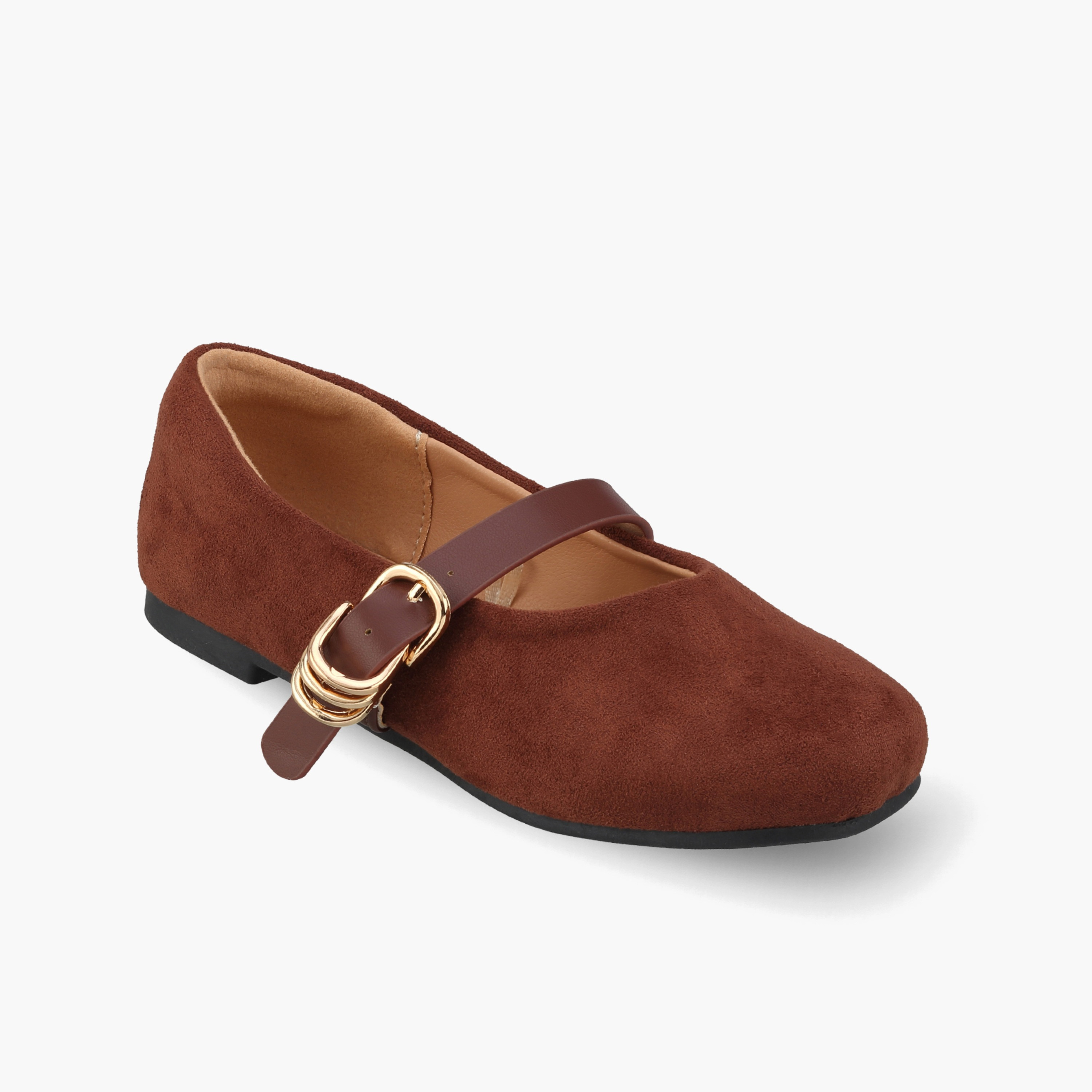 Juniors Girls Textured Mary Jane Shoes-girls-shoes-ballerinas-image-2