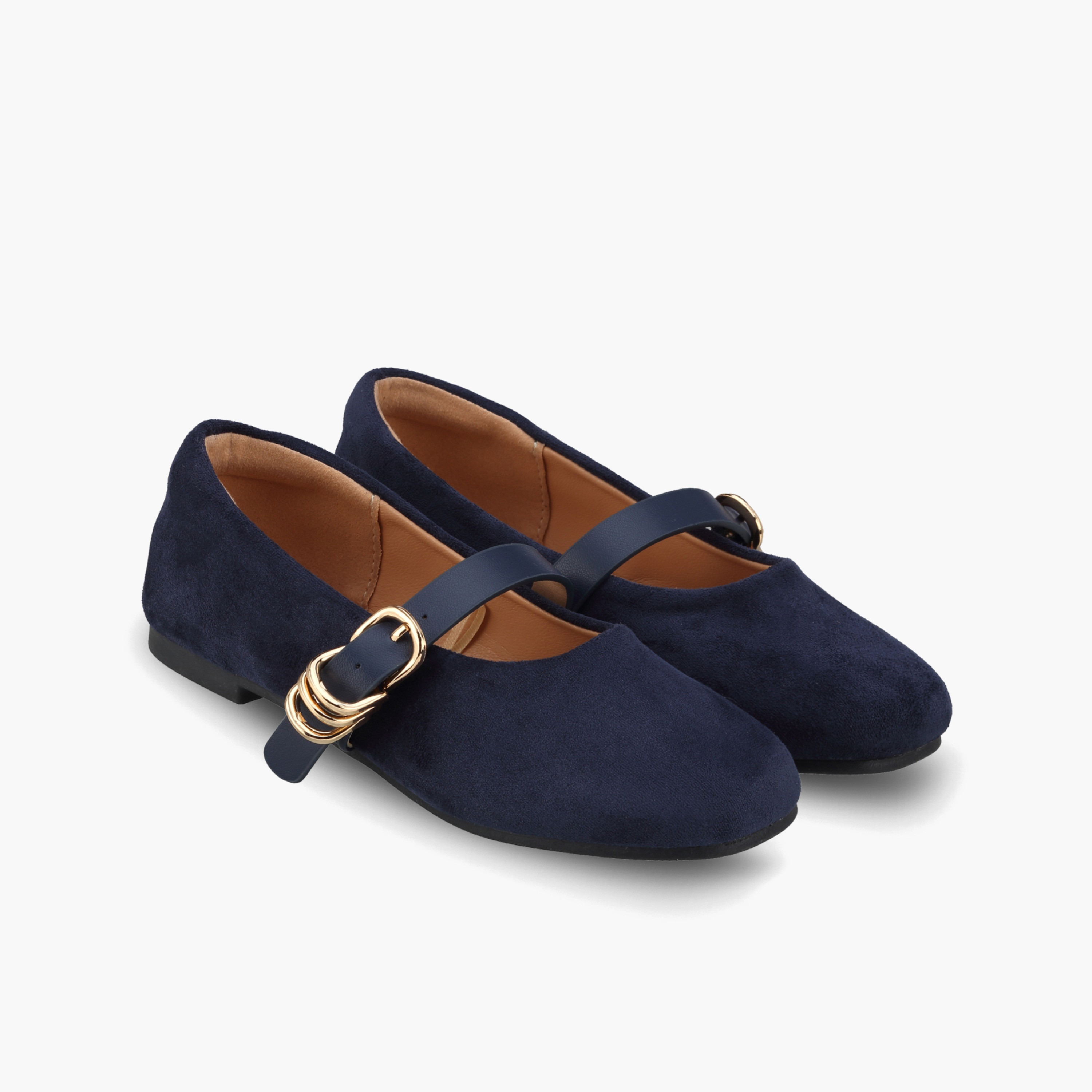 Juniors Girls Textured Mary Jane Shoes-girls-shoes-ballerinas-image-1