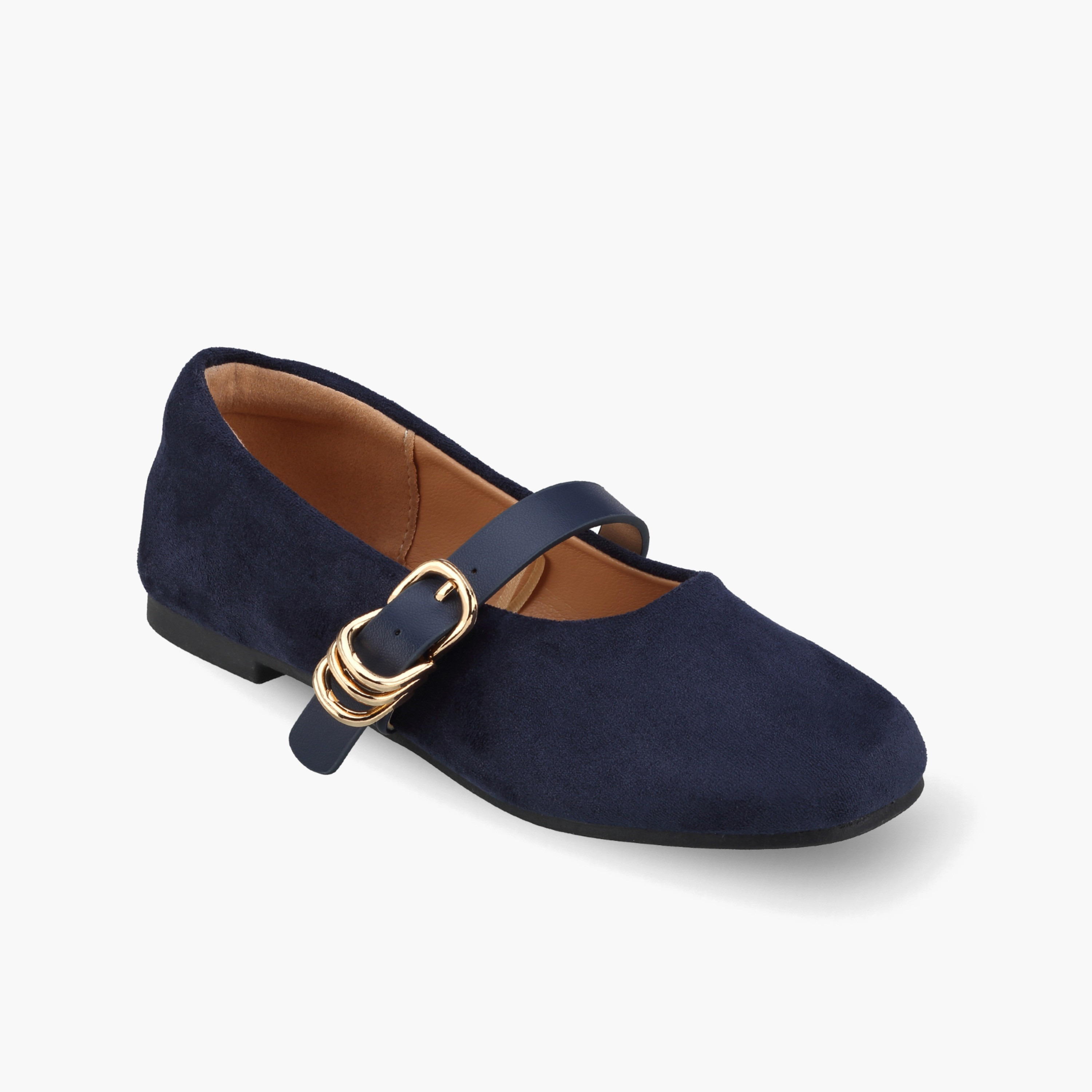 Juniors Girls Textured Mary Jane Shoes-girls-shoes-ballerinas-image-2