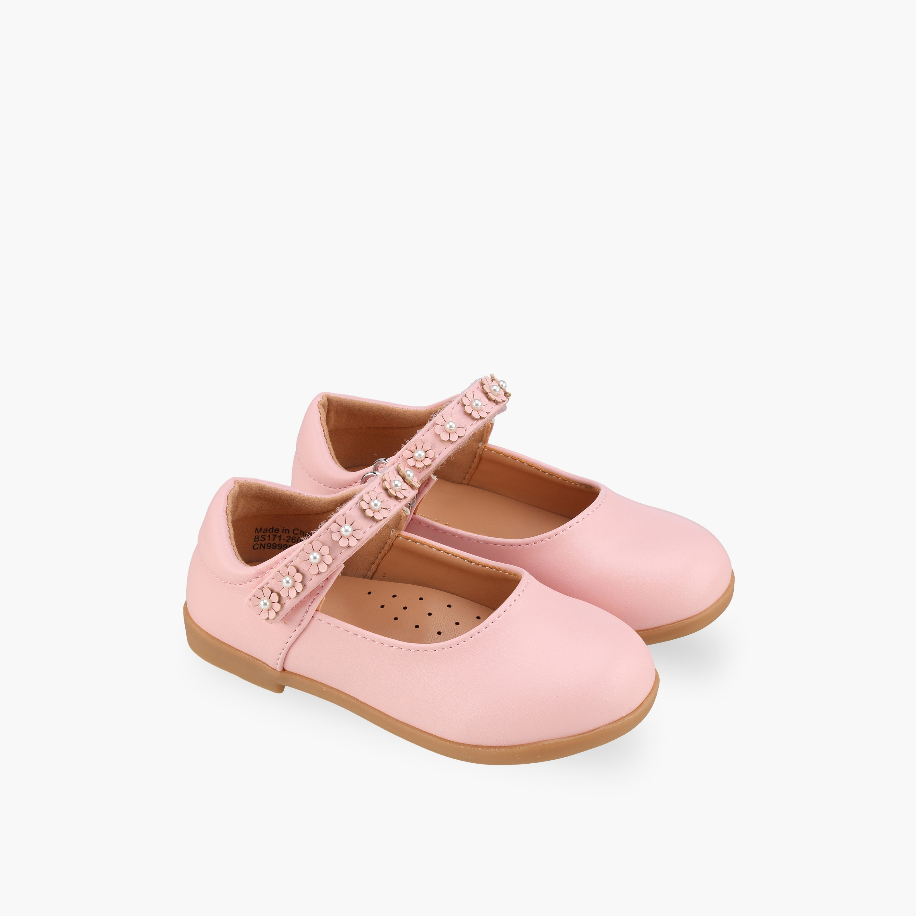 حذاء ماري جين بشريط إغلاق لاصق للبنات من فلورا بيلا-girls-shoes-maryjanes-image-1