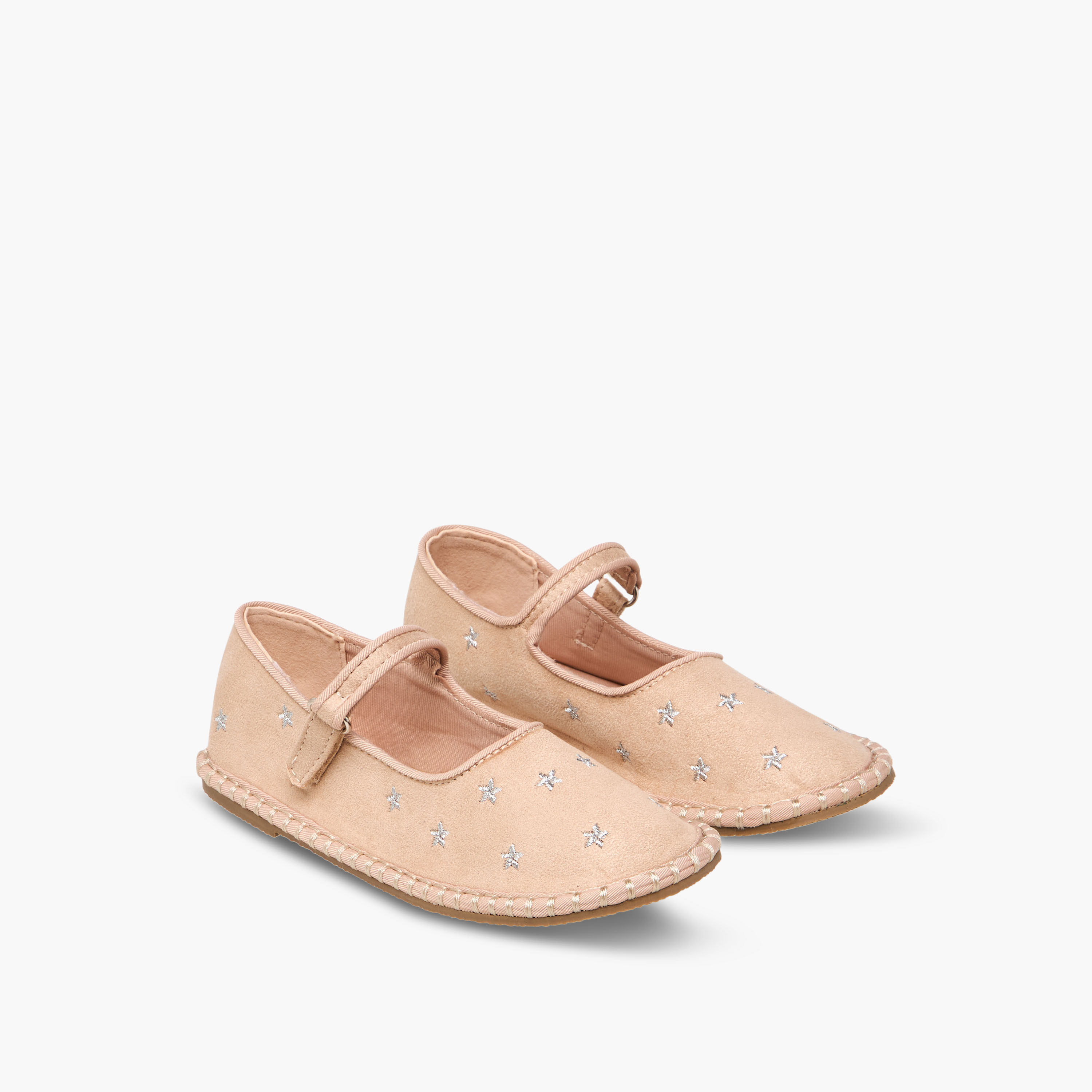 Flora Bella Girls Star Embroidered Hook and Loop Mary Jane Shoes-girls-shoes-maryjanes-image-1