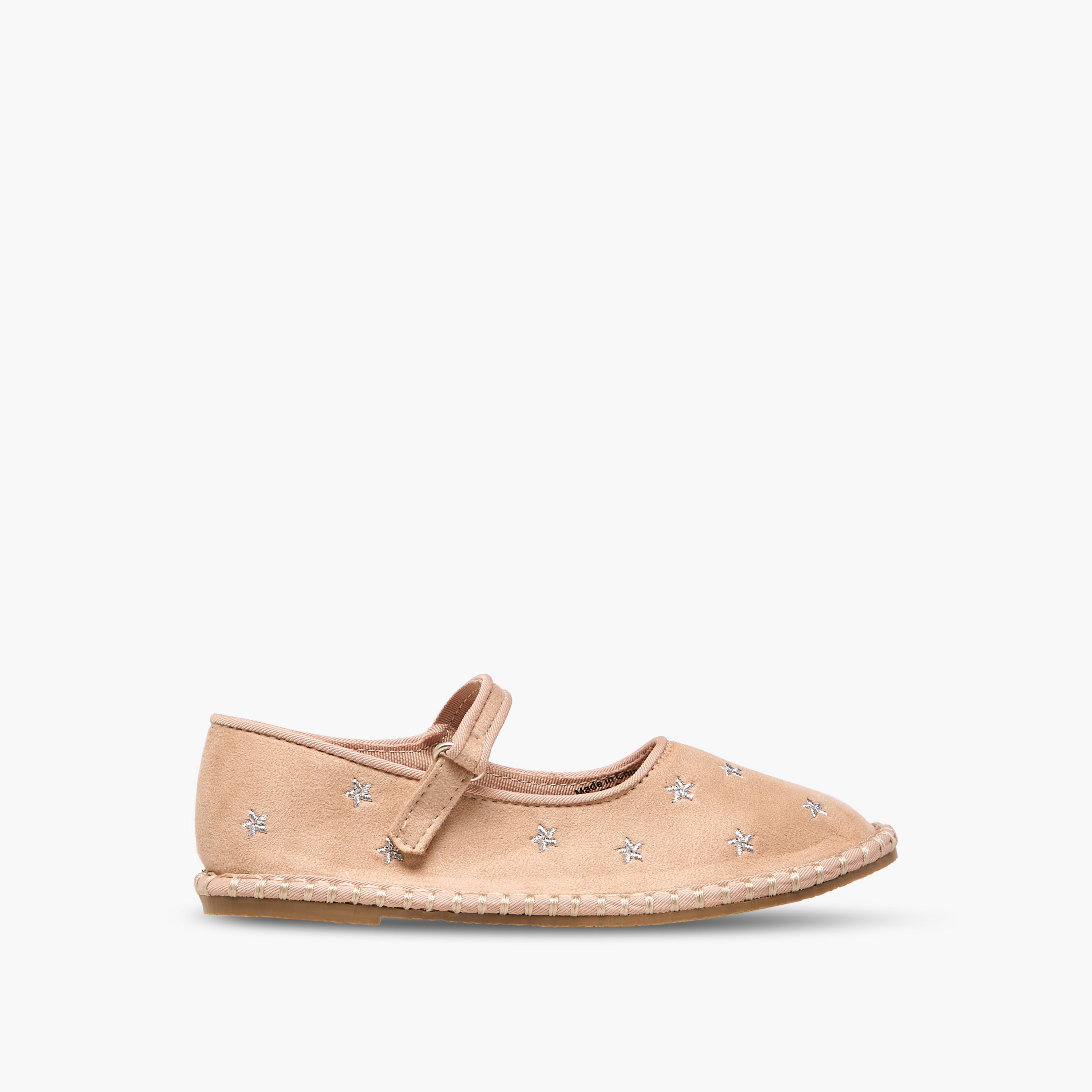 Flora Bella Girls Star Embroidered Hook and Loop Mary Jane Shoes-girls-shoes-maryjanes-image-3