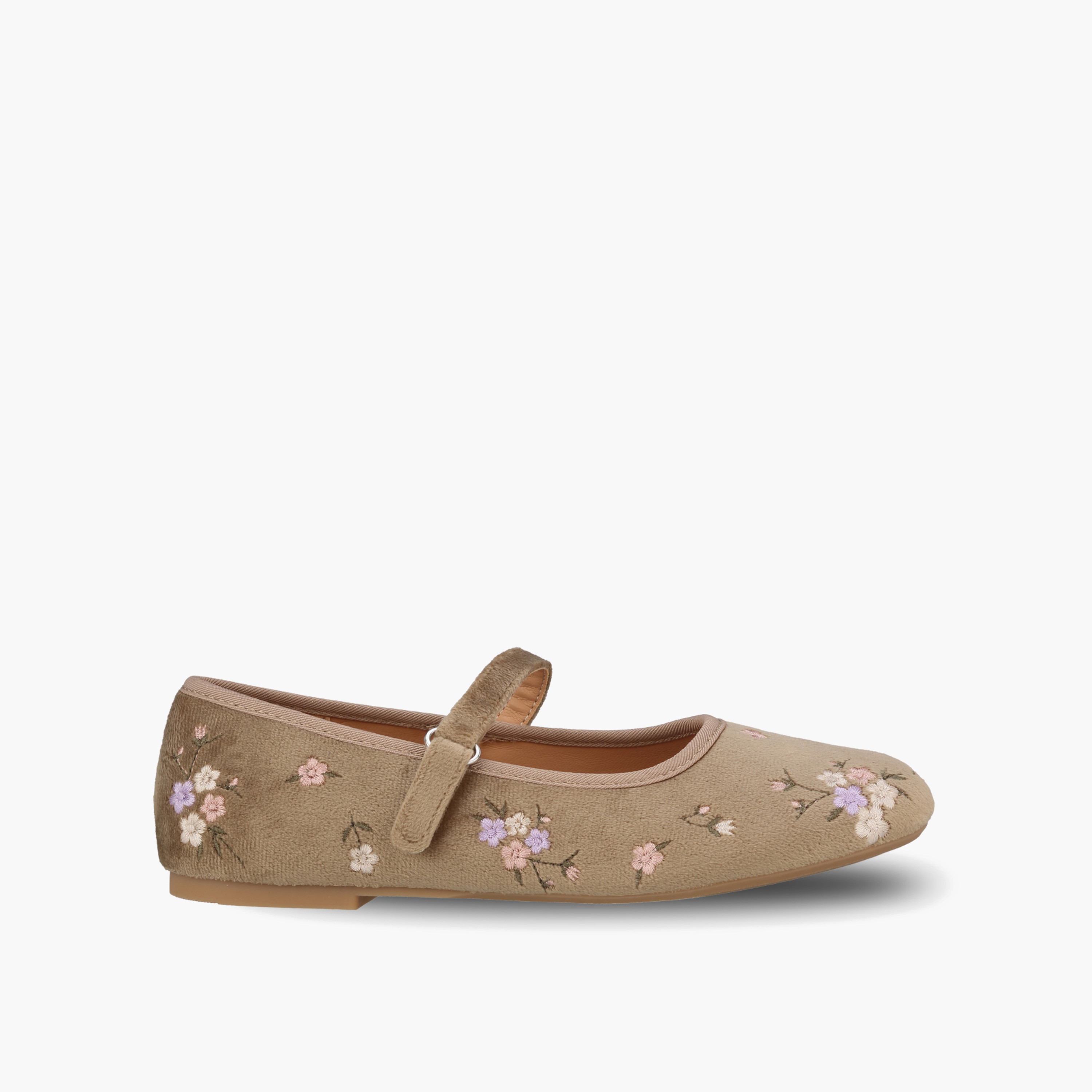 Little Missy Girls Floral Embroidery Mary Jane Shoes-girls-shoes-ballerinas-image-3