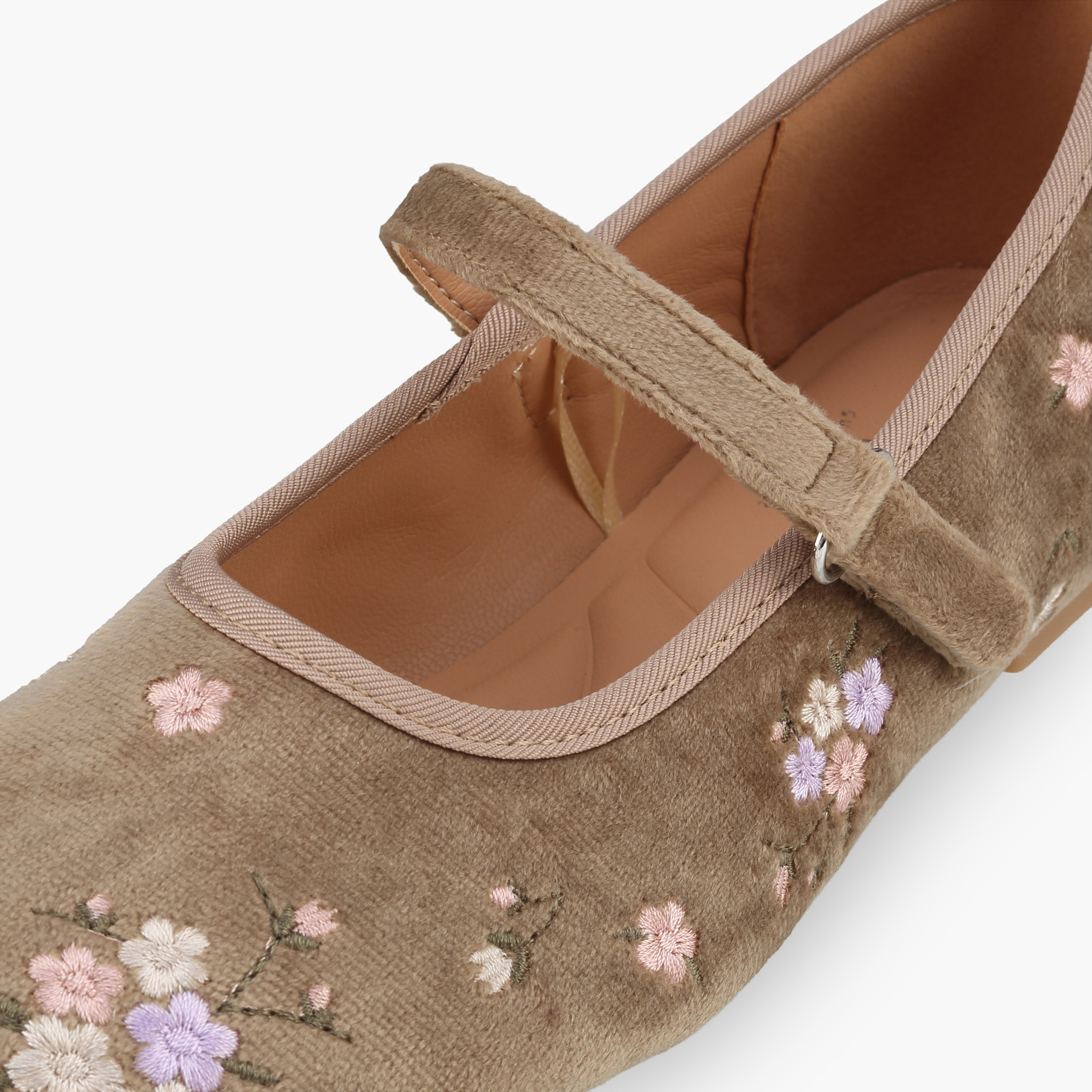 Little Missy Girls Floral Embroidery Mary Jane Shoes-girls-shoes-ballerinas-image-6