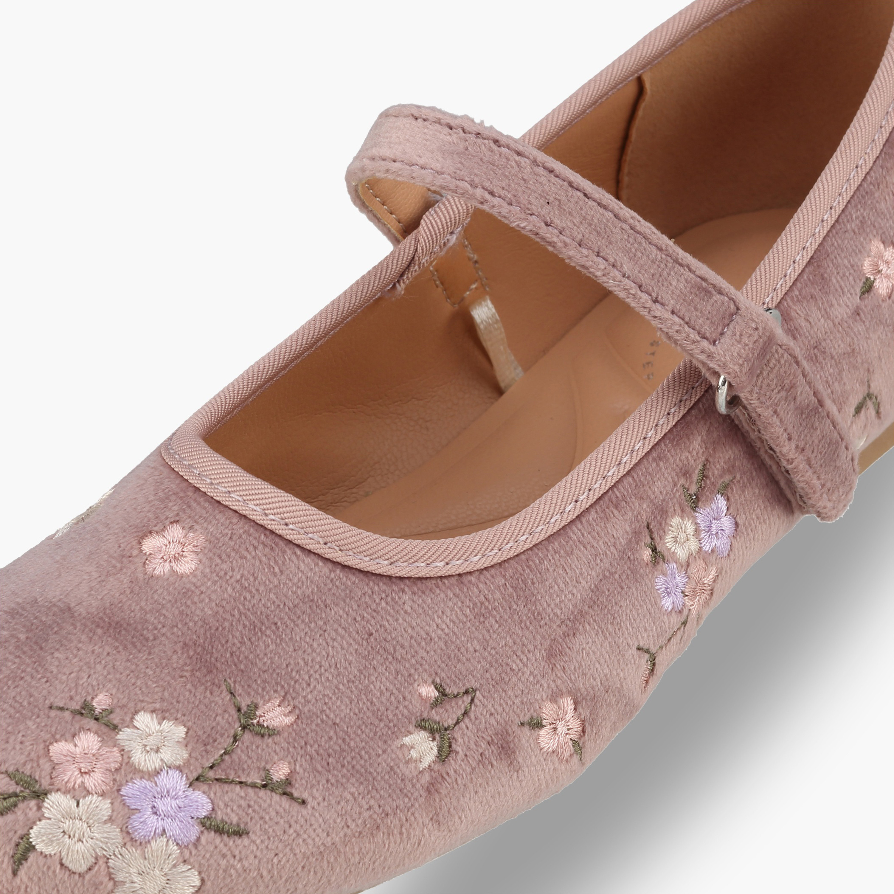 Little Missy Girls Floral Embroidery Mary Jane Shoes-girls-shoes-ballerinas-image-6