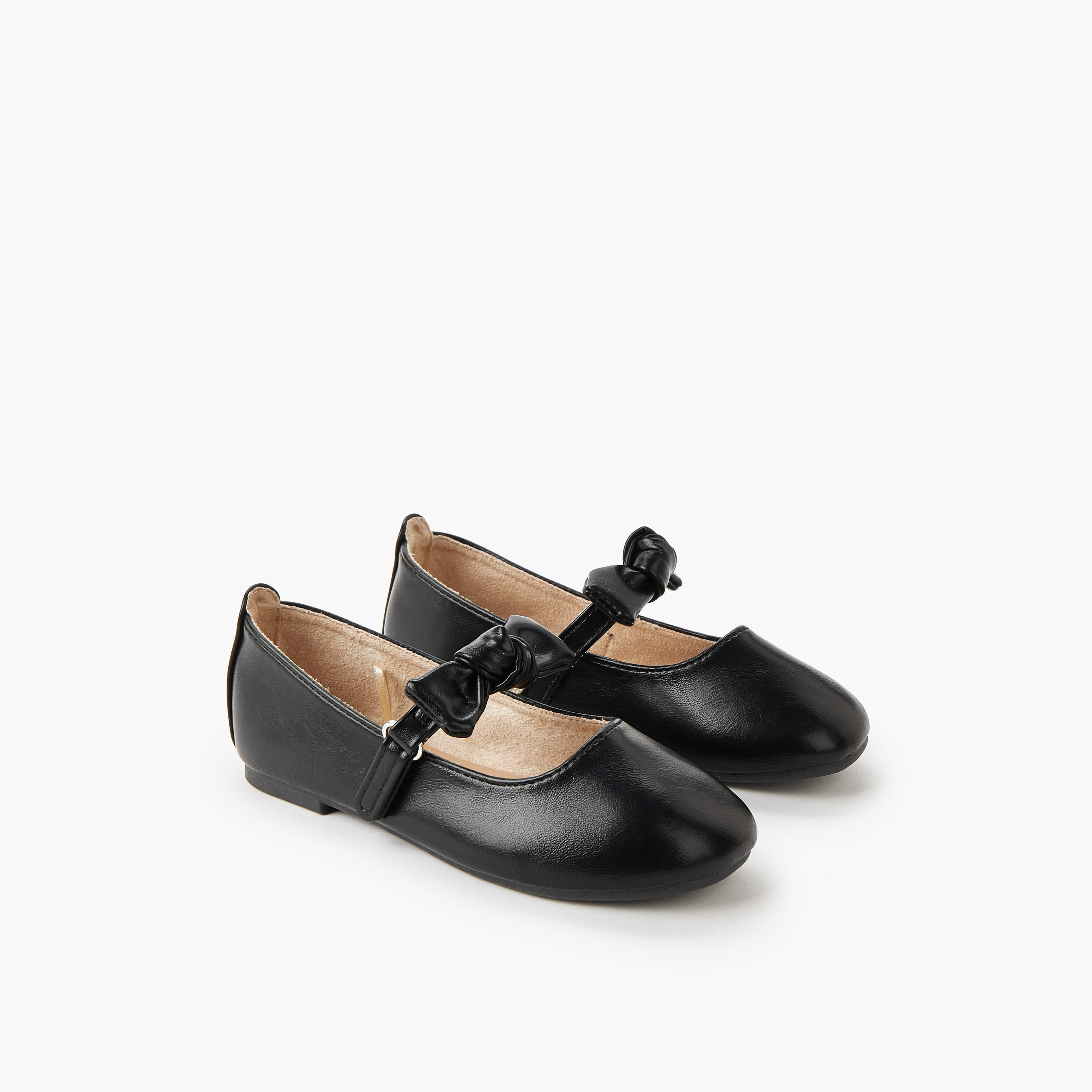 Juniors Girls Hook & Loop Ballerina Shoes-girls-shoes-ballerinas-image-1