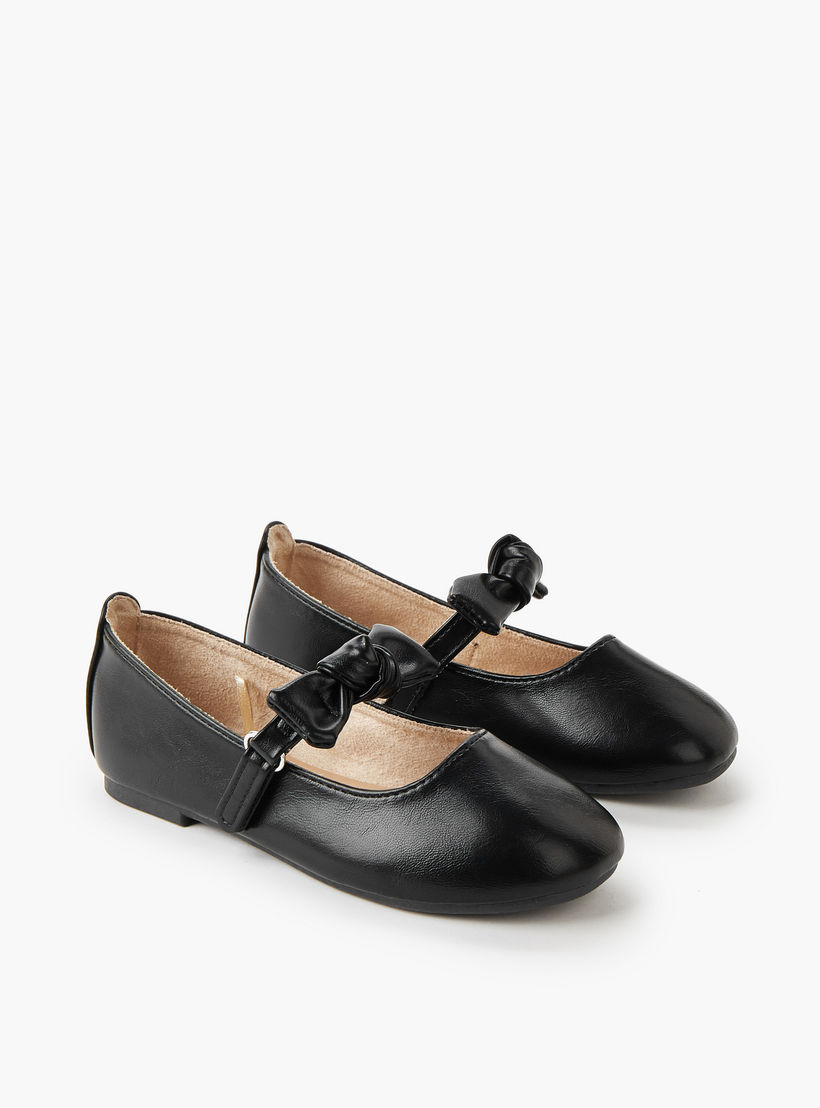 حذاء باليرينا بشريط إغلاق لاصق للبنات من جونيورز-girls-shoes-maryjanes-image-1