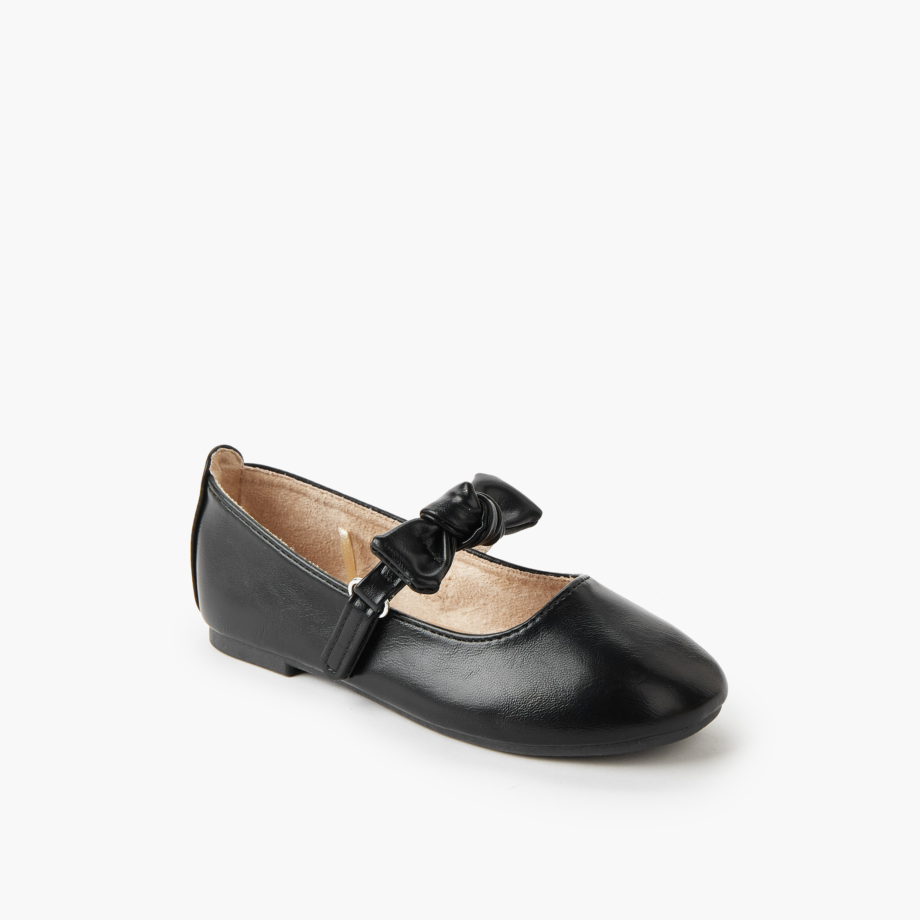 Juniors Girls Hook & Loop Ballerina Shoes-girls-shoes-ballerinas-image-2