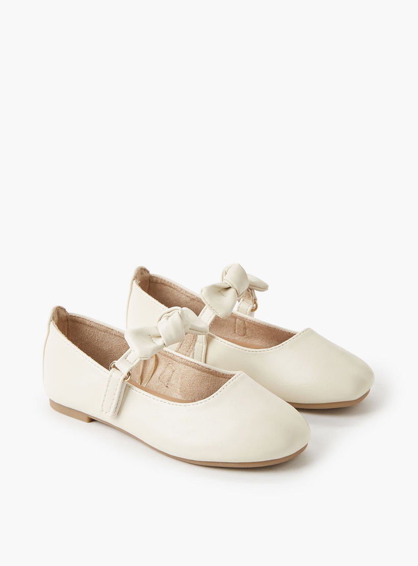 حذاء باليرينا بشريط إغلاق لاصق للبنات من جونيورز-girls-shoes-maryjanes-image-1
