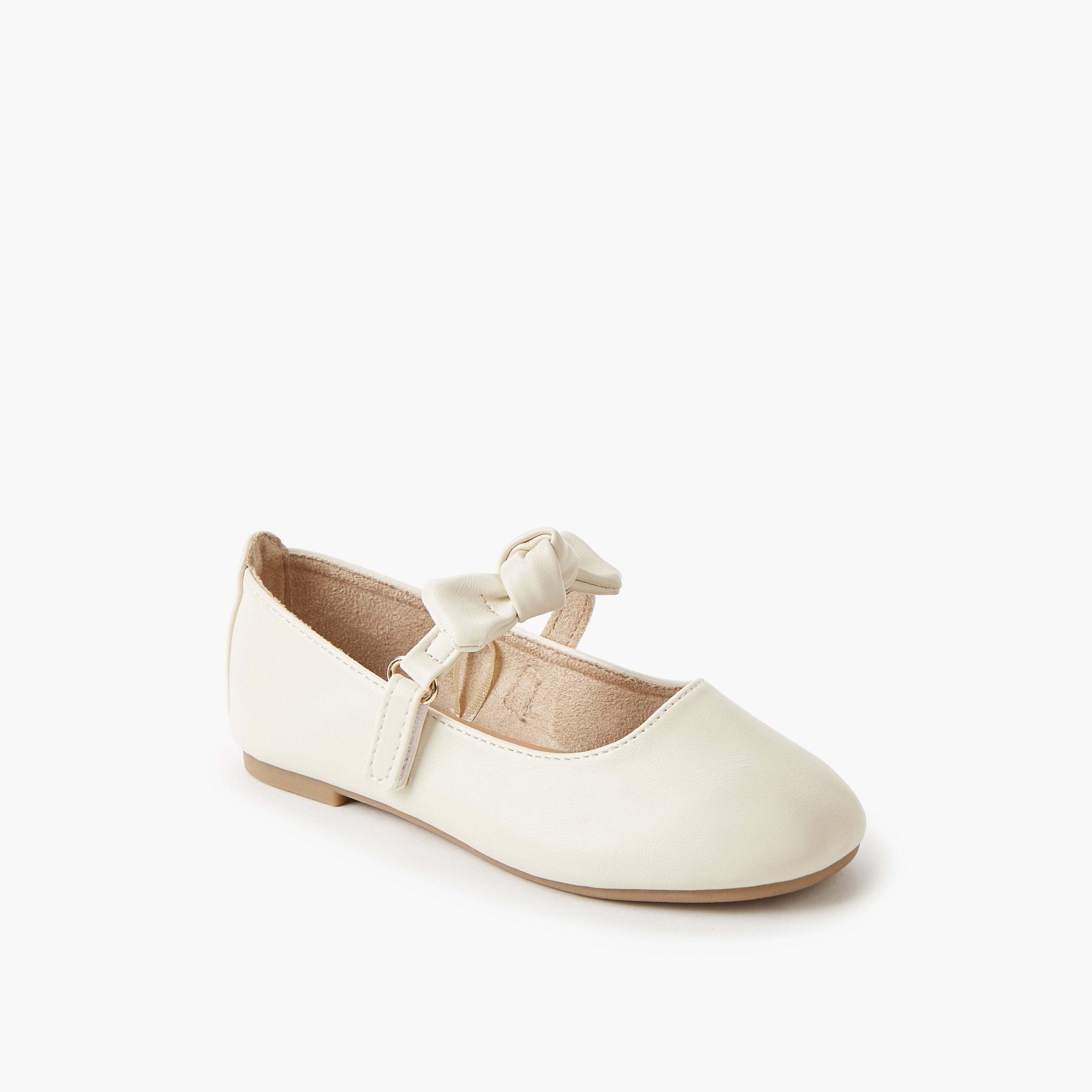 Juniors Girls Hook & Loop Ballerina Shoes-girls-shoes-ballerinas-image-2