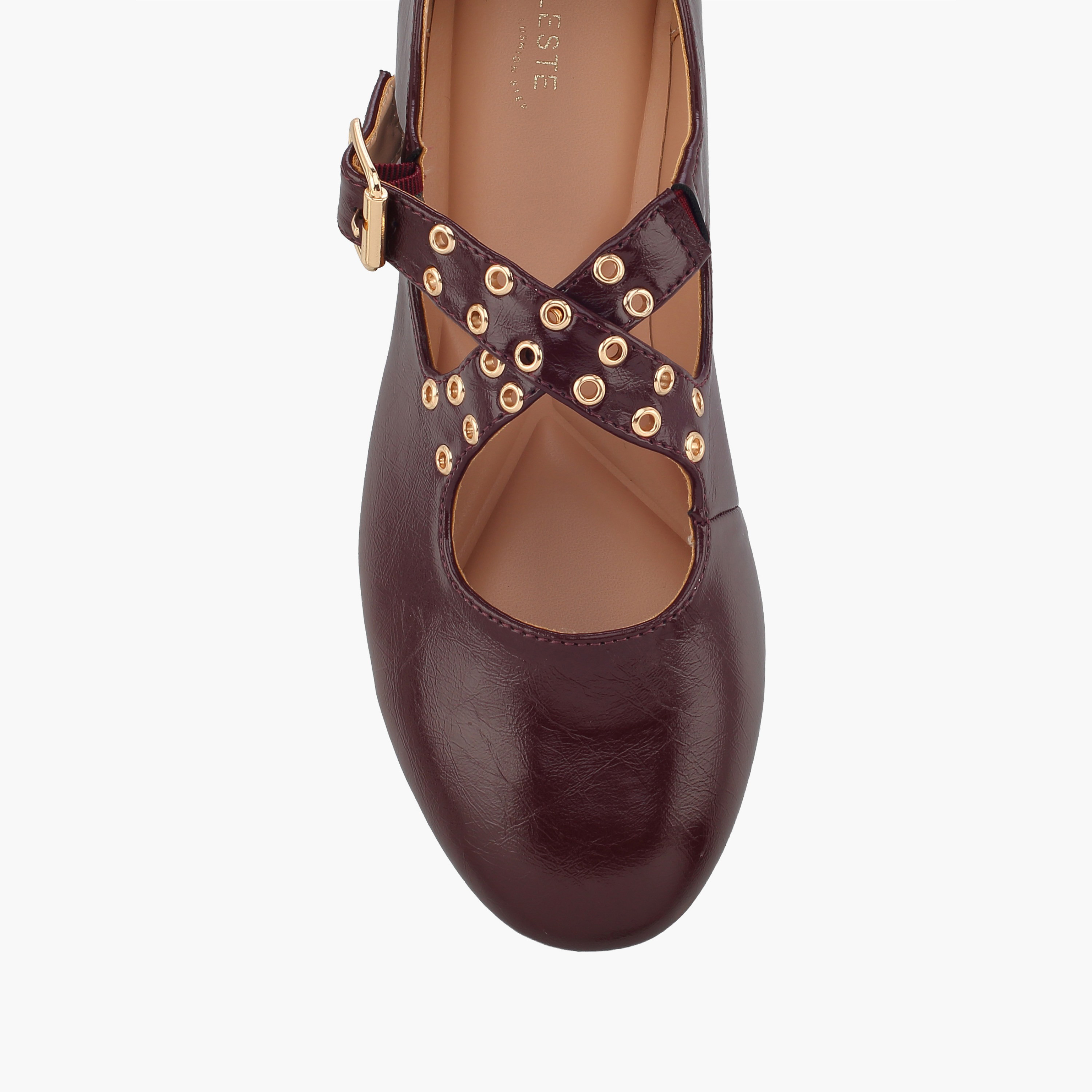 حذاء ماري جين مرصع بسيور متقاطعة للنساء من سيليست-women-shoes-ballerinas-image-4