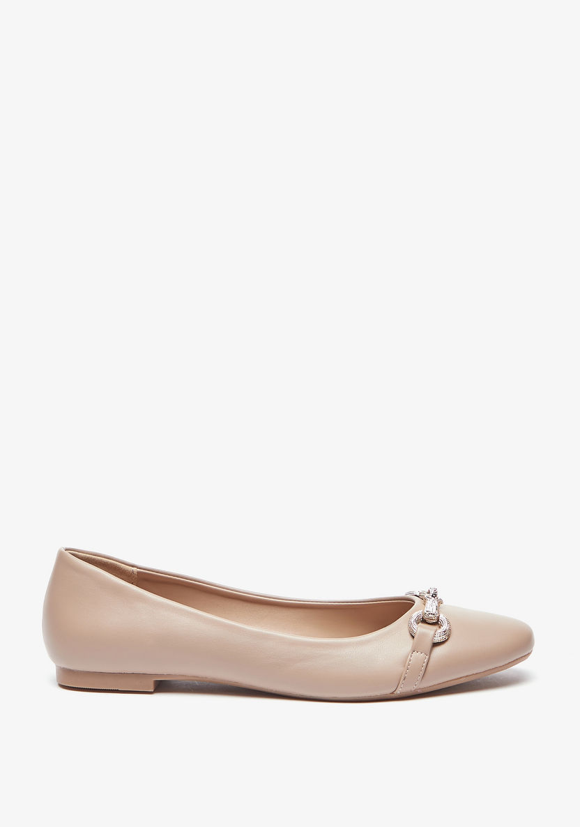 Celeste Metallic Accent Slip-On Ballerina Shoes-Women%27s Ballerinas-image-2