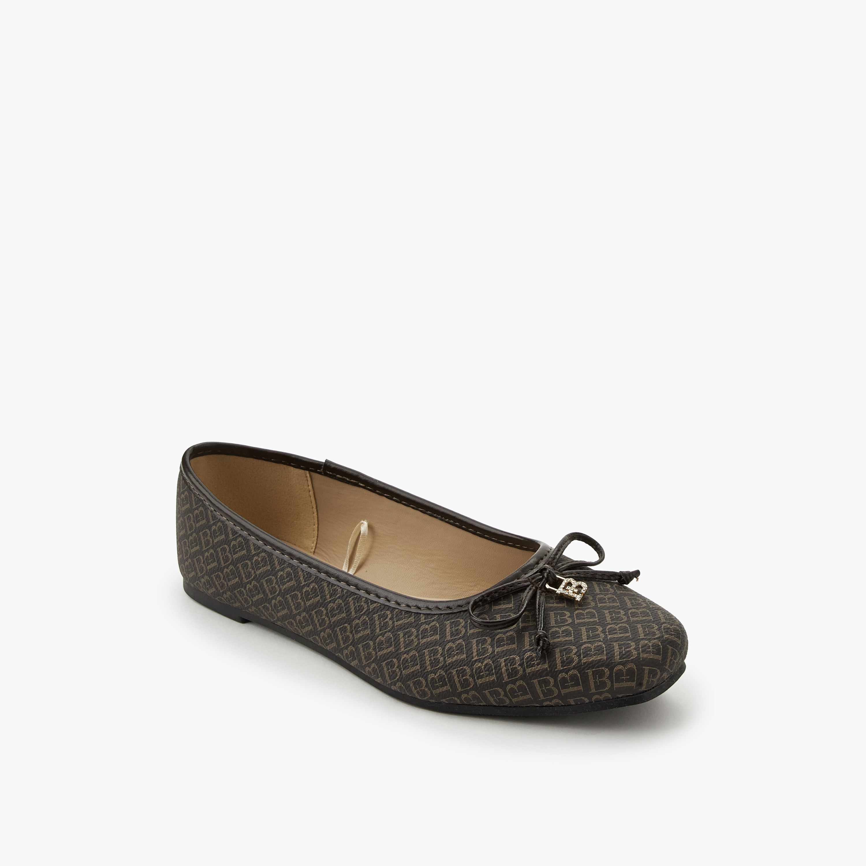Flora Bella Monogram Print Slip-On Ballerina Shoes-women-shoes-ballerinas-image-2