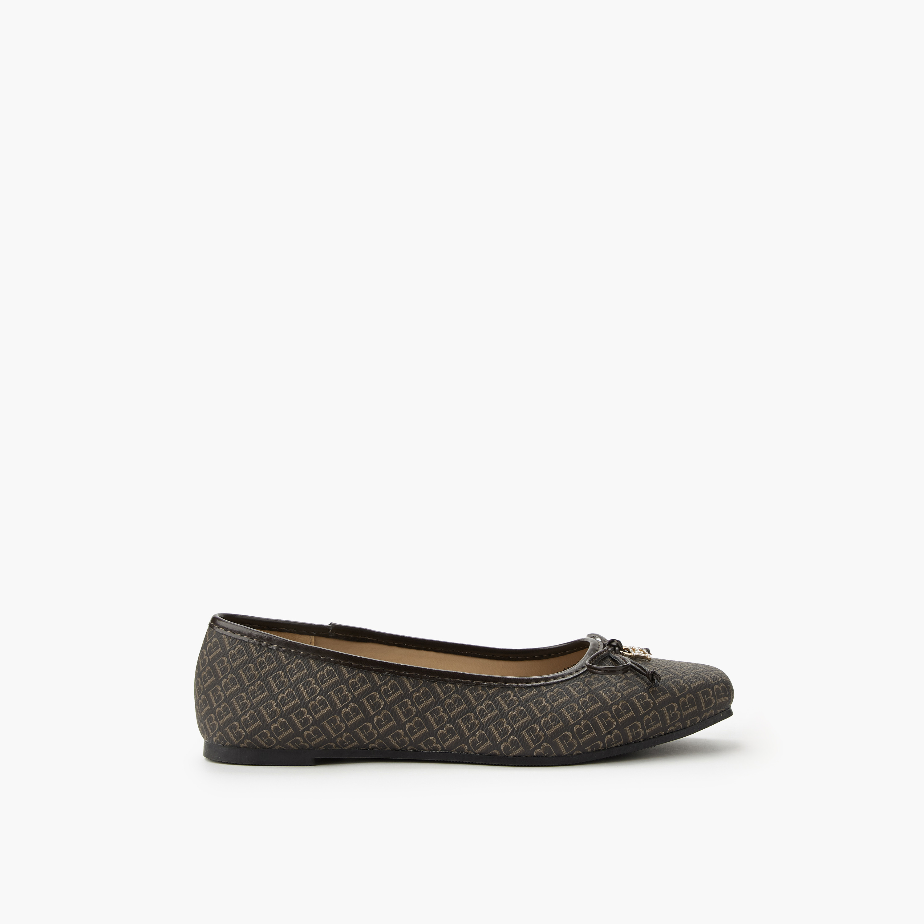 Flora Bella Monogram Print Slip-On Ballerina Shoes-women-shoes-ballerinas-image-3