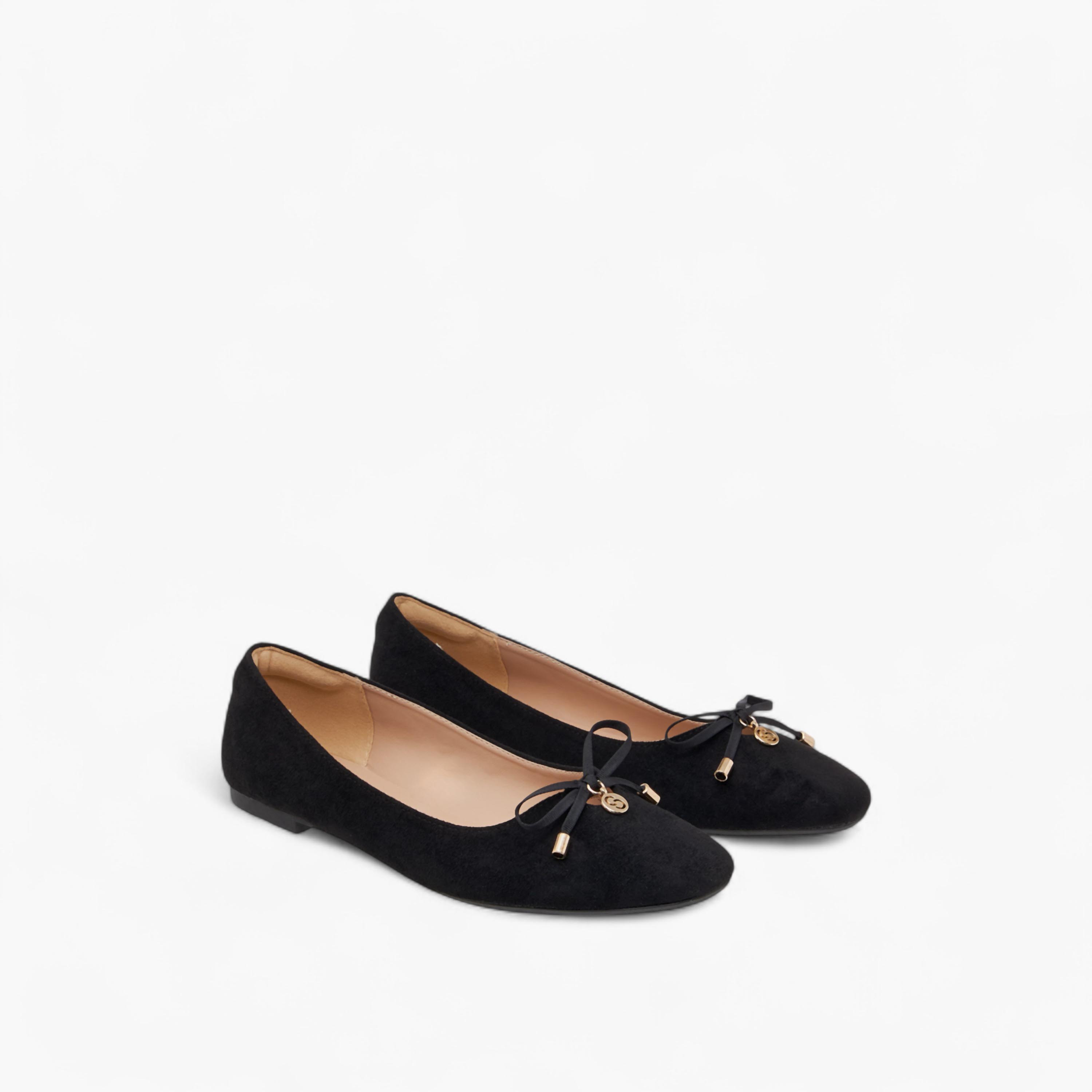 حذاء باليرينا سادة سهل الارتداء بفيونكة للنساء من سيليست-women-shoes-ballerinas-image-1