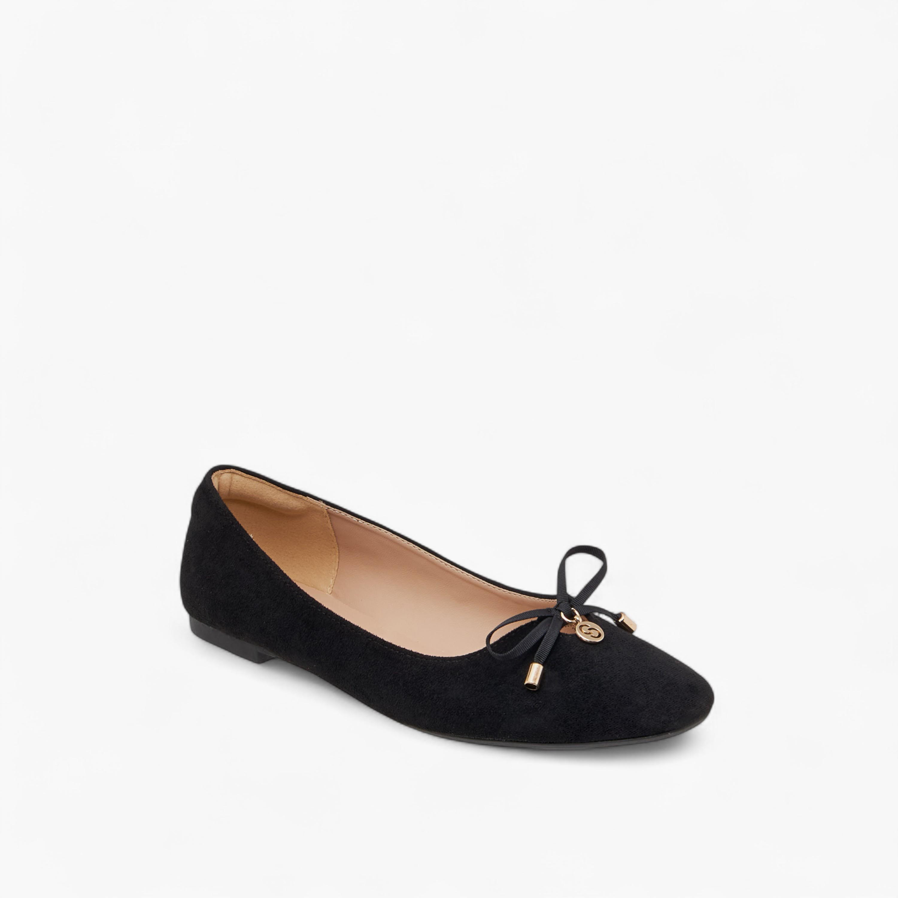 حذاء باليرينا سادة سهل الارتداء بفيونكة للنساء من سيليست-women-shoes-ballerinas-image-2