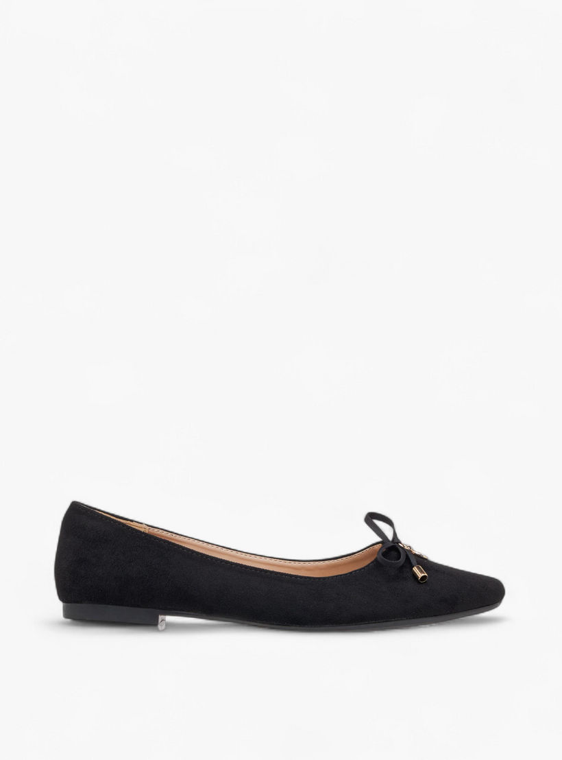 حذاء باليرينا سادة سهل الارتداء بفيونكة للنساء من سيليست-women-shoes-ballerinas-image-3