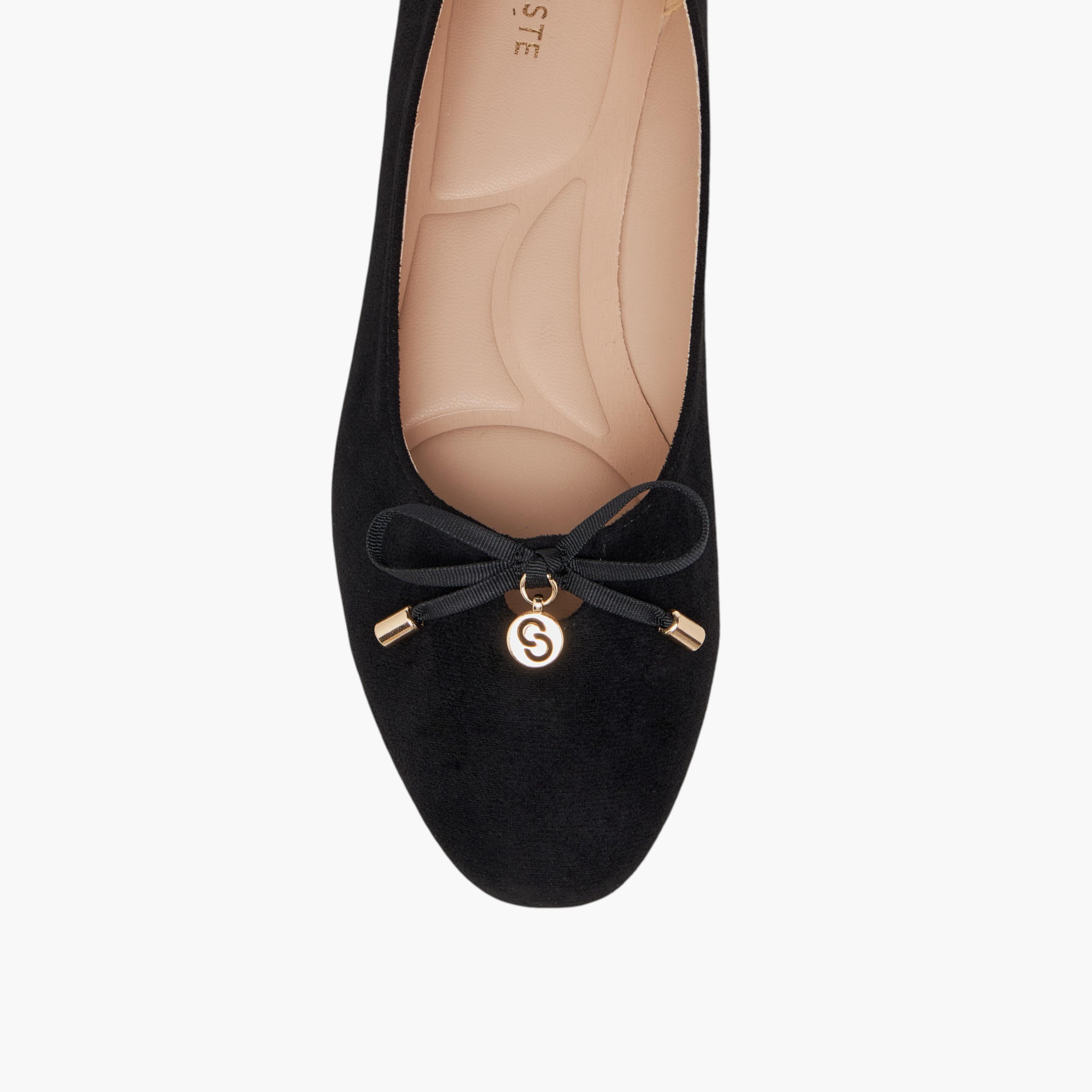 حذاء باليرينا سادة سهل الارتداء بفيونكة للنساء من سيليست-women-shoes-ballerinas-image-4